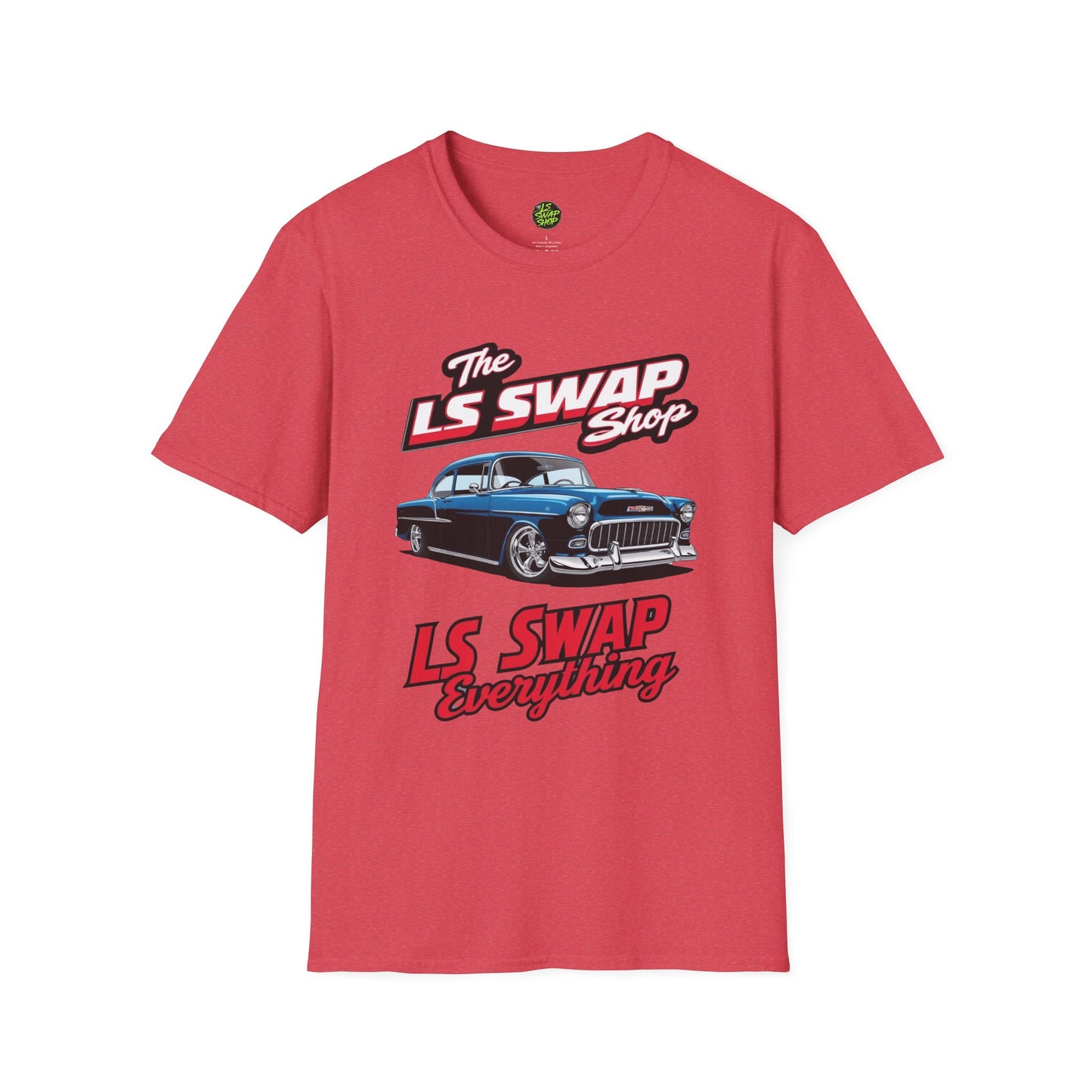 LS Swap Shop Tee – '55 Bel Air RestoMod Edition (Classic Blue)