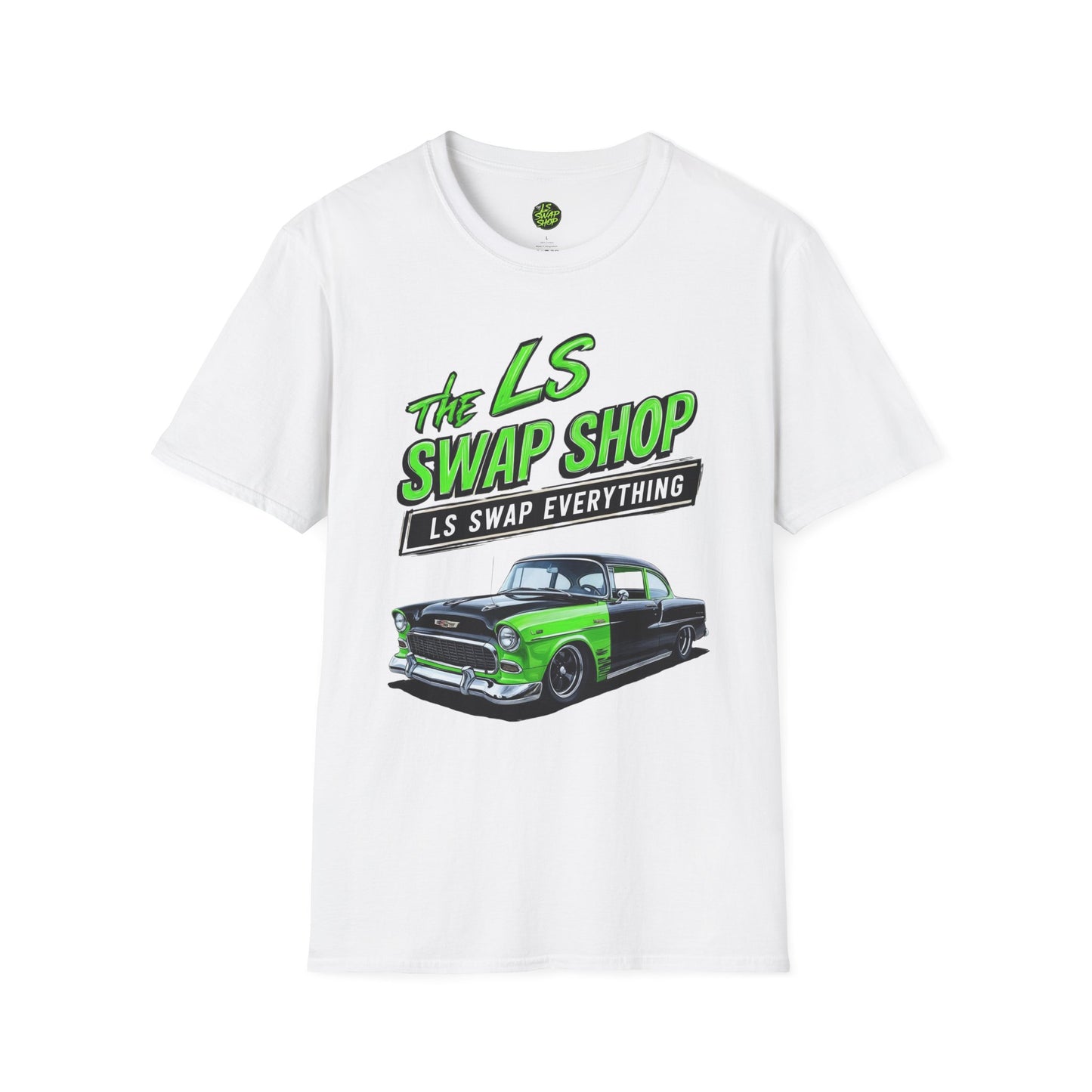 LS Swap Shop Resto-Mod Tee – '55 Bel Air (Neon Blackout Edition)