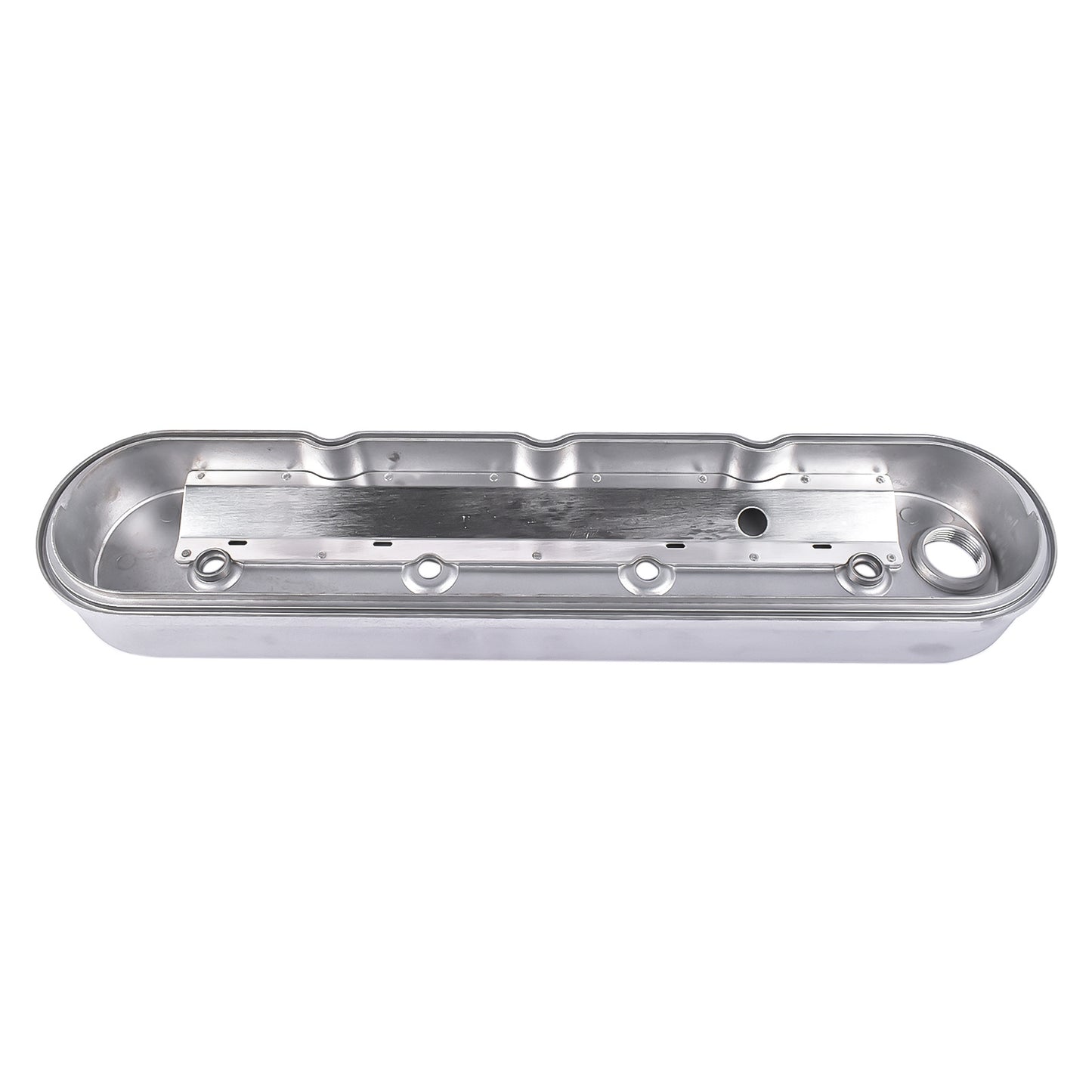 2pcs LS Smooth Cast Valve Covers with Coil Mounts, Replacement for Chevy Small Block SB V8 293 325 346 350 364 376 427 - OEM Compatible Part Numbers 8082-3S, 8082-3, JM8082-3, JM8082-3S