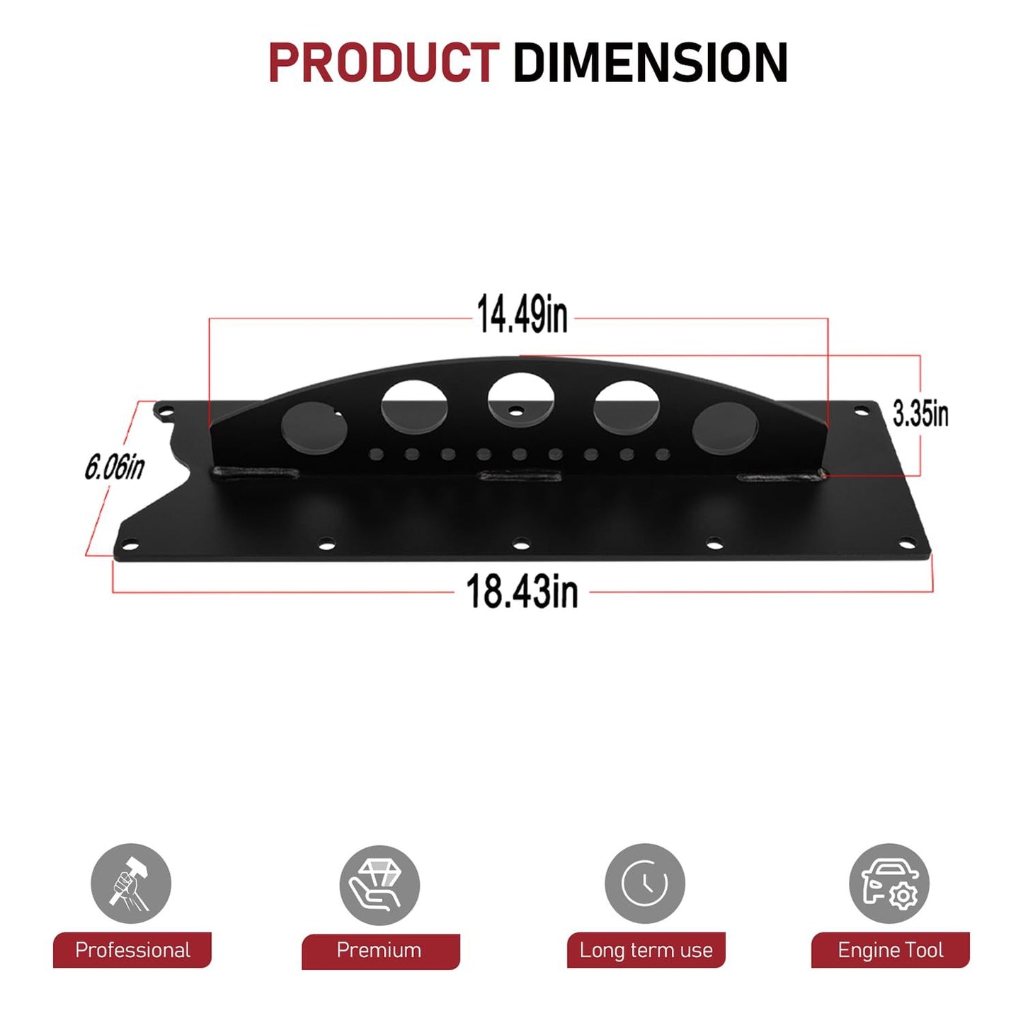 LS Engine Lift Plate Heavy-Duty Hoist Picker Crane for Chevy LS LSX Series LS LS1 LS2 LS3 LQ4 6.0 6.2 5.3 4.8 Gen III IV Engine