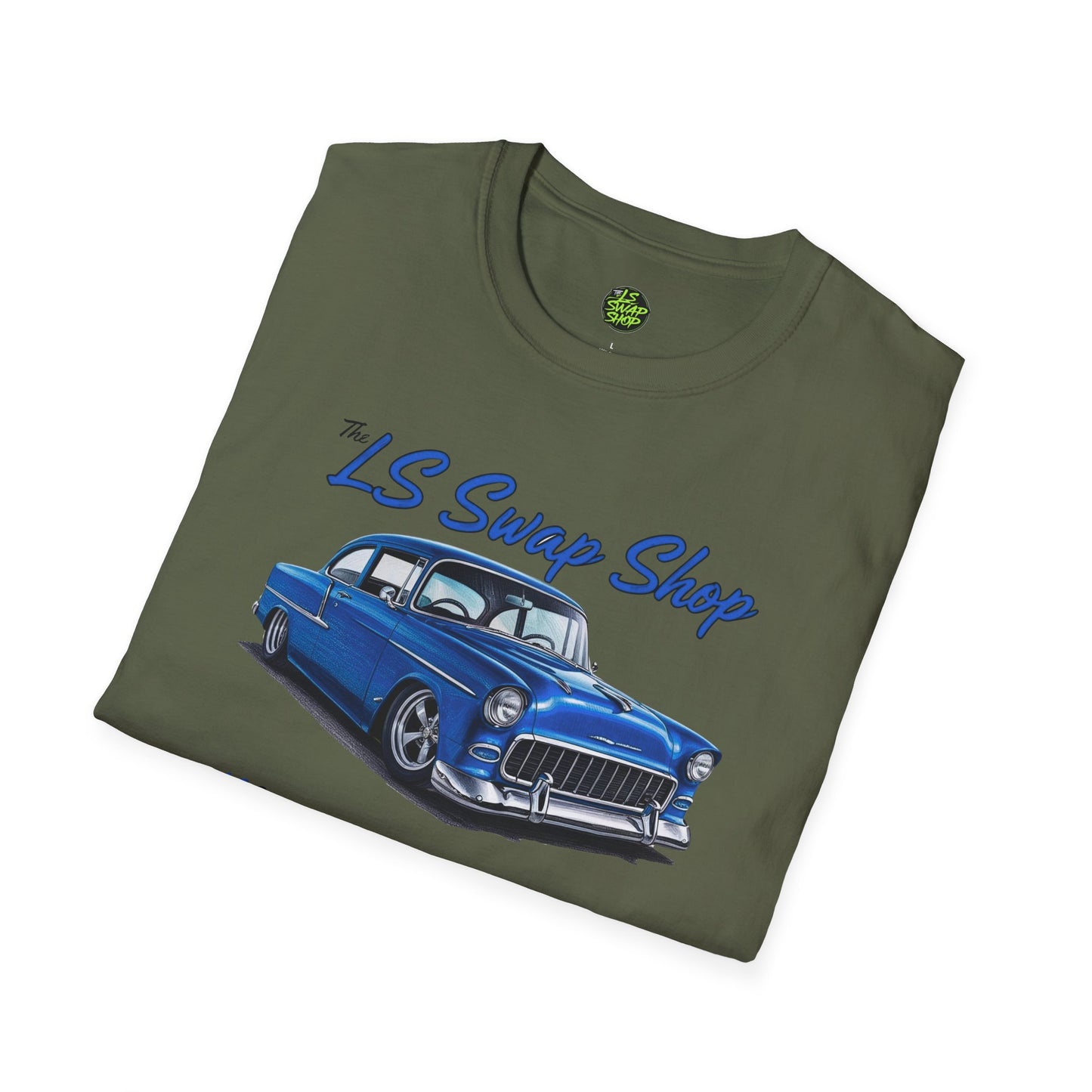 LS Swap Shop Classic – '55 Bel Air Double Take Tee (Blue Variant)