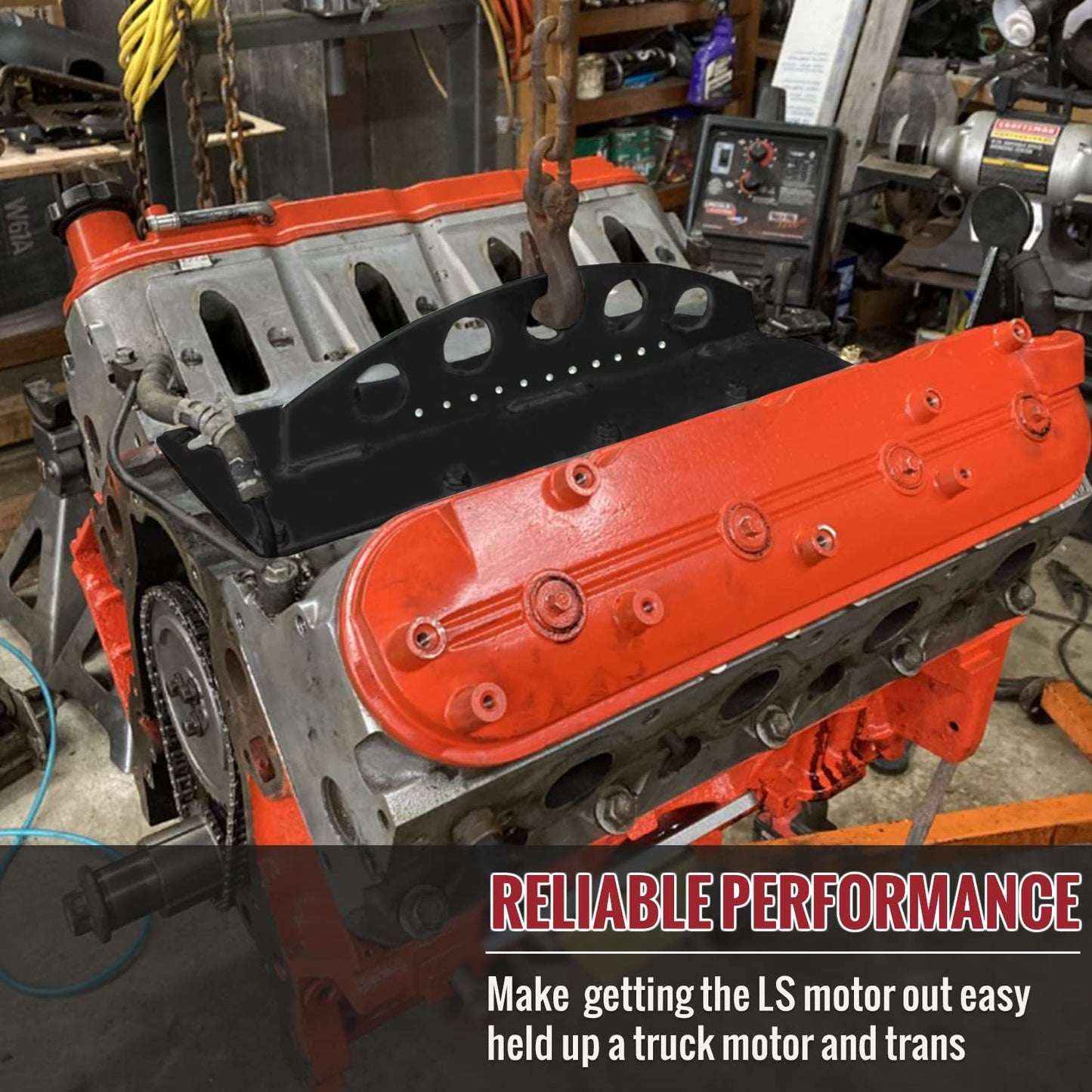 LS Engine Lift Plate Heavy-Duty Hoist Picker Crane for Chevy LS LSX Series LS LS1 LS2 LS3 LQ4 6.0 6.2 5.3 4.8 Gen III IV Engine