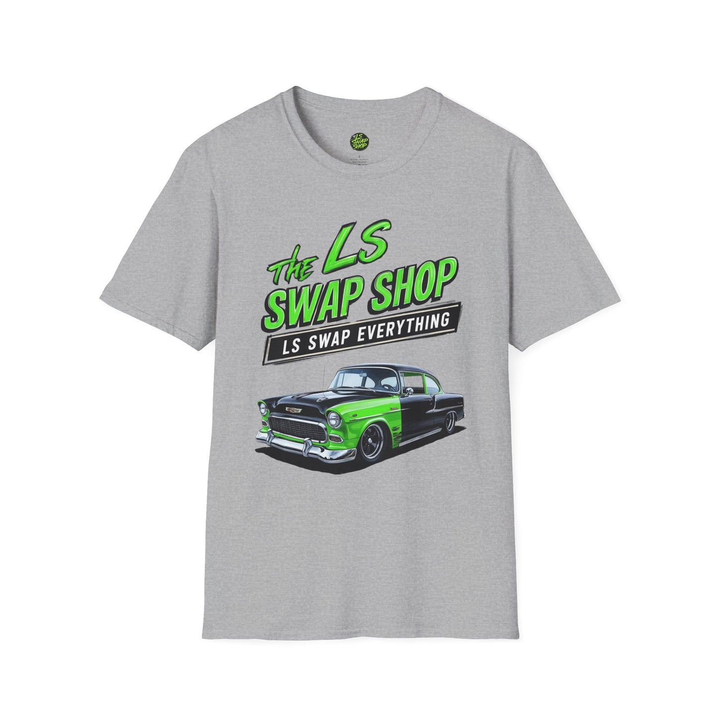 LS Swap Shop Resto-Mod Tee – '55 Bel Air (Neon Blackout Edition)