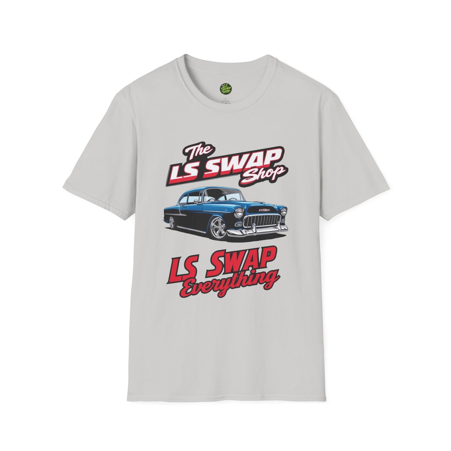 LS Swap Shop Tee – '55 Bel Air RestoMod Edition (Classic Blue)