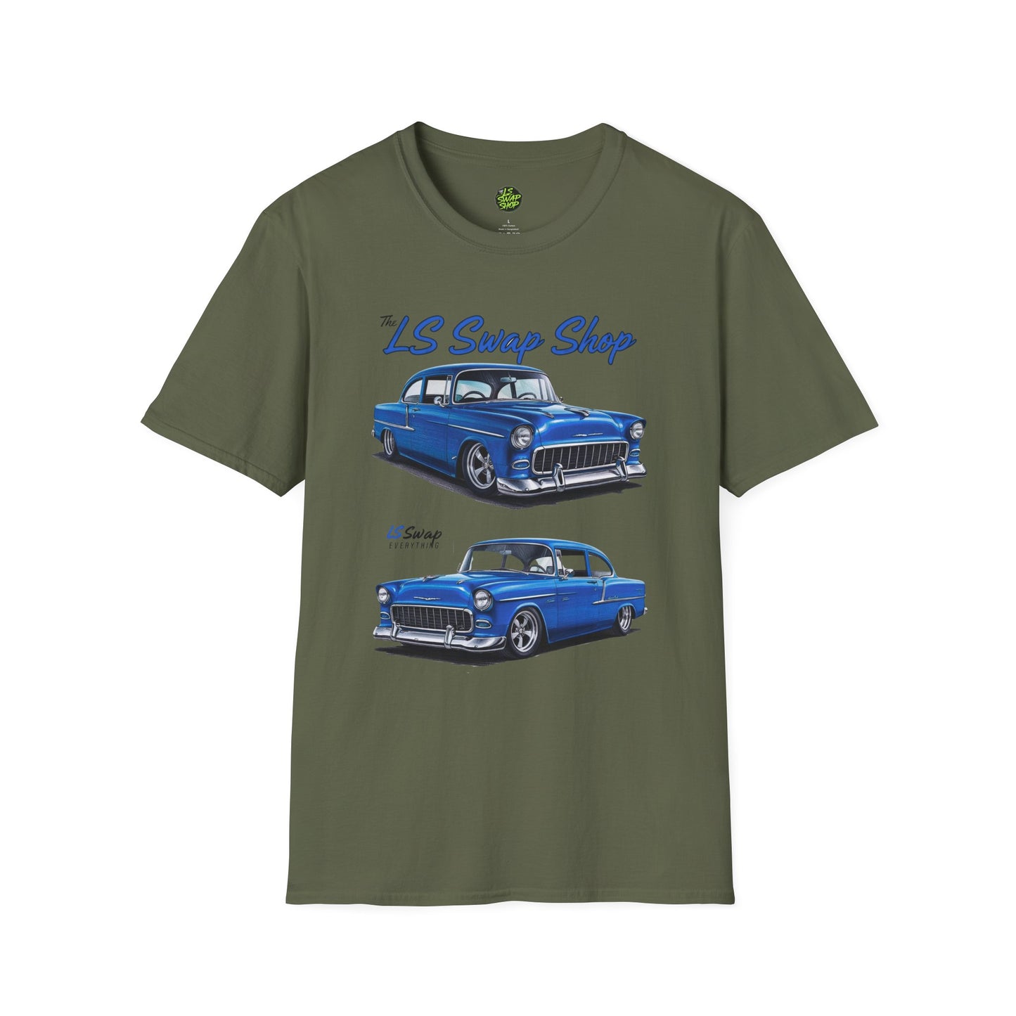 LS Swap Shop Classic – '55 Bel Air Double Take Tee (Blue Variant)