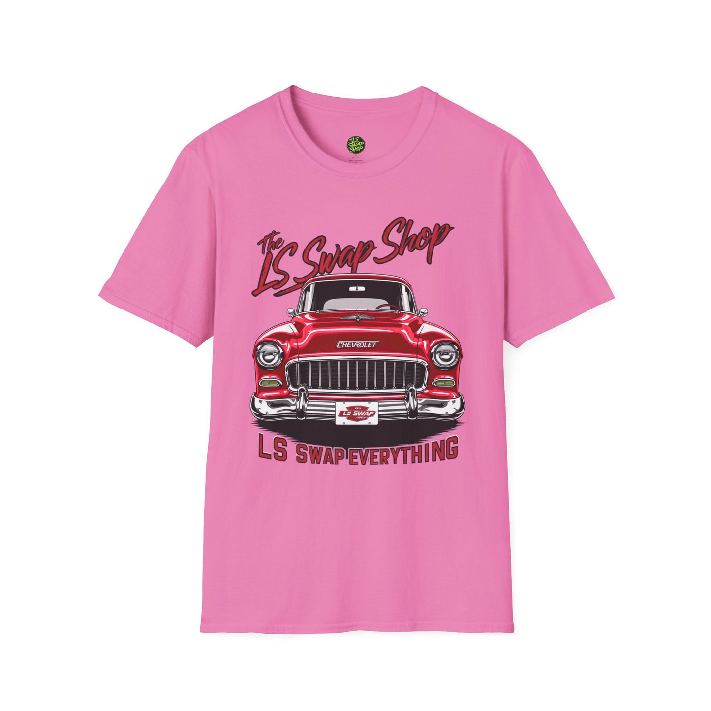 LS Swap Shop Tee – '55 Bel Air Front View Banner Edition