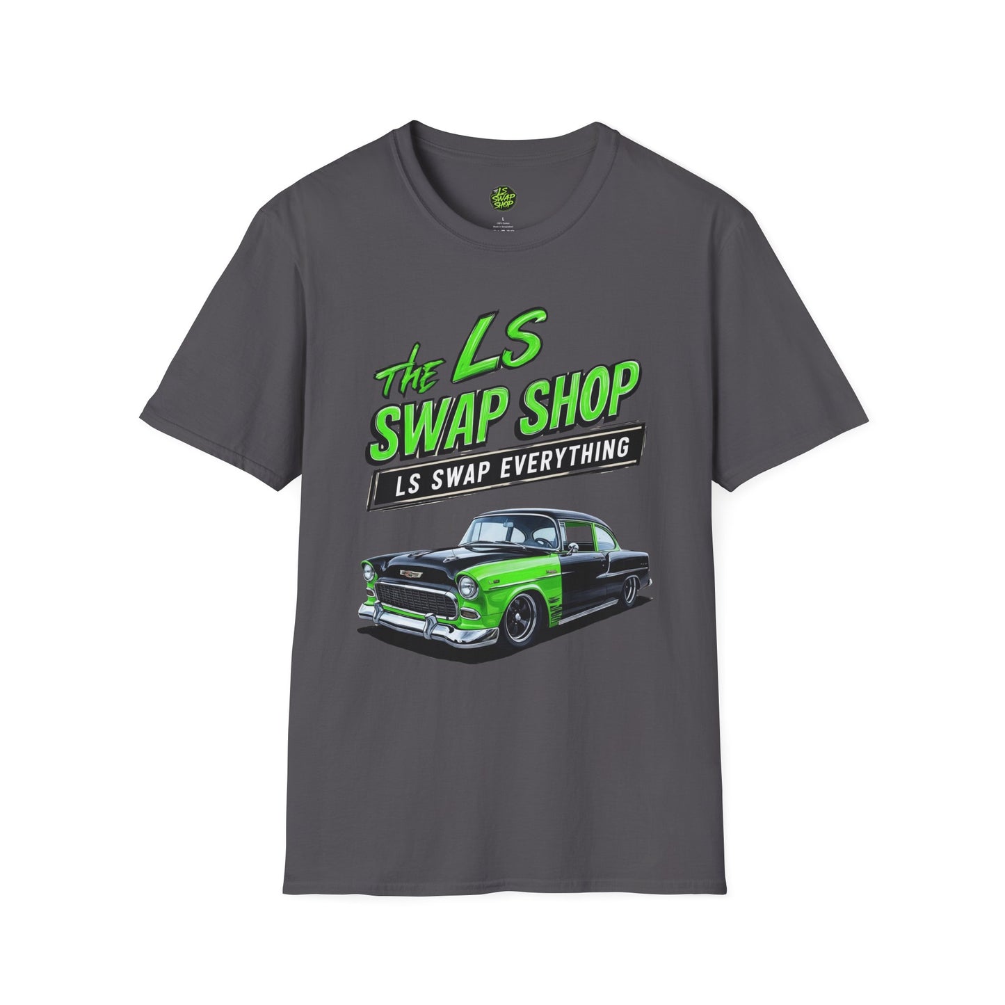 LS Swap Shop Resto-Mod Tee – '55 Bel Air (Neon Blackout Edition)