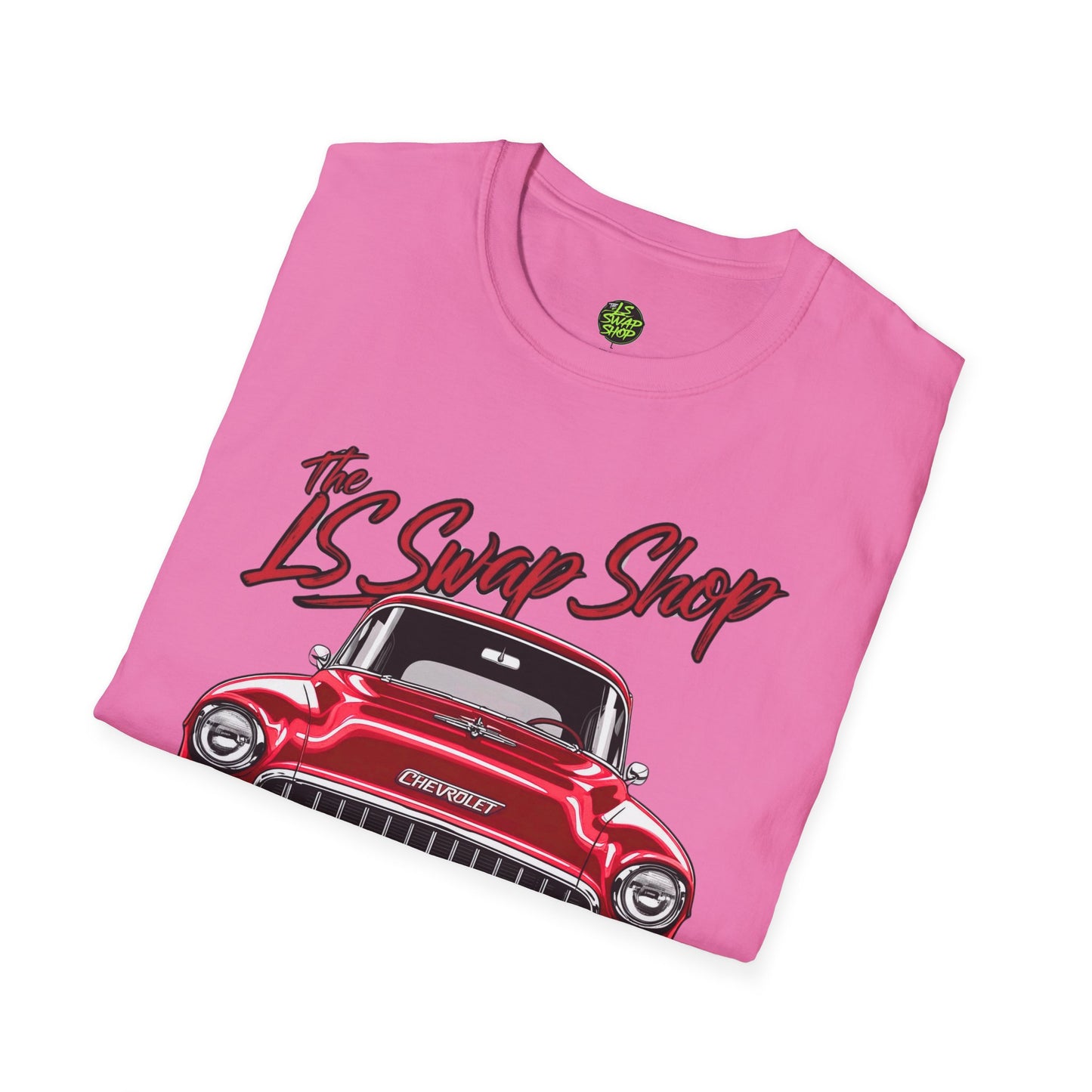 LS Swap Shop Tee – '55 Bel Air Front View Banner Edition