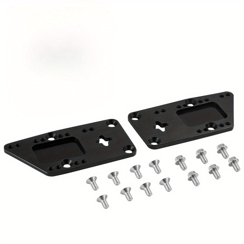 ICT Billet SBC Vehicle to LS Engine - Motor Mount Adapter Plate - Universal Swap Bracket Small Block LS Conversion Adjustable LS1 LS3 LS2 LQ4 LQ9 LS6 L92 L99 L33 LR4 Billet 551628