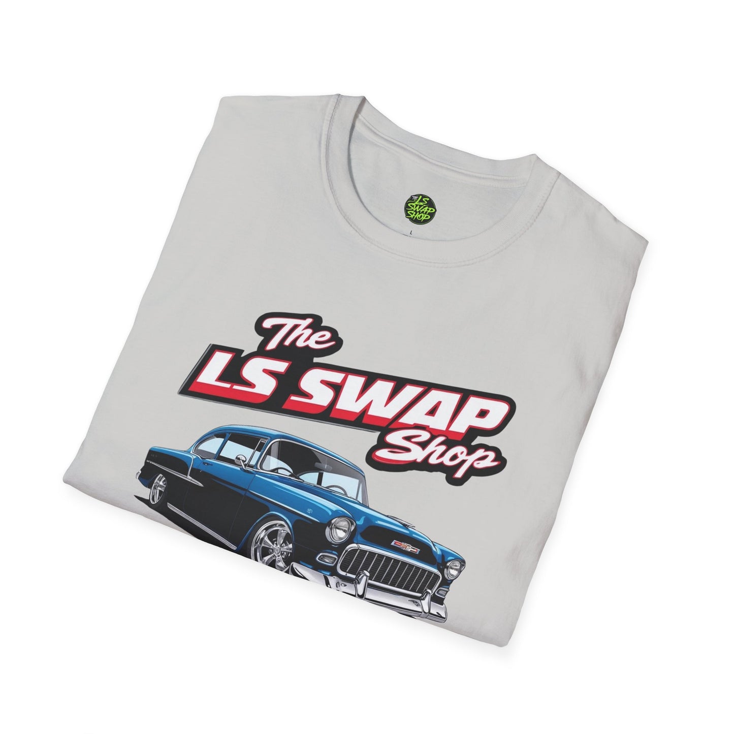 LS Swap Shop Tee – '55 Bel Air RestoMod Edition (Classic Blue)