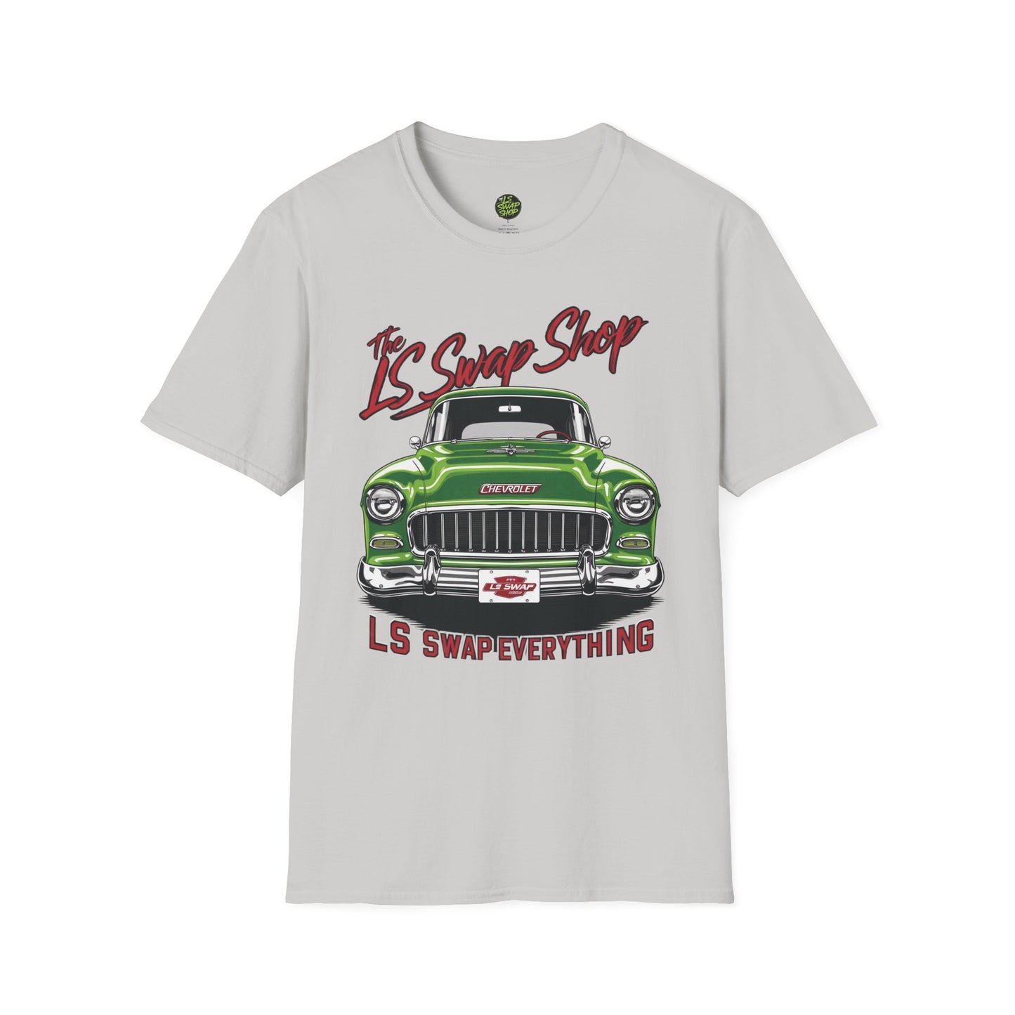 LS Swap Shop Tee – '55 Bel Air Front View Banner Edition