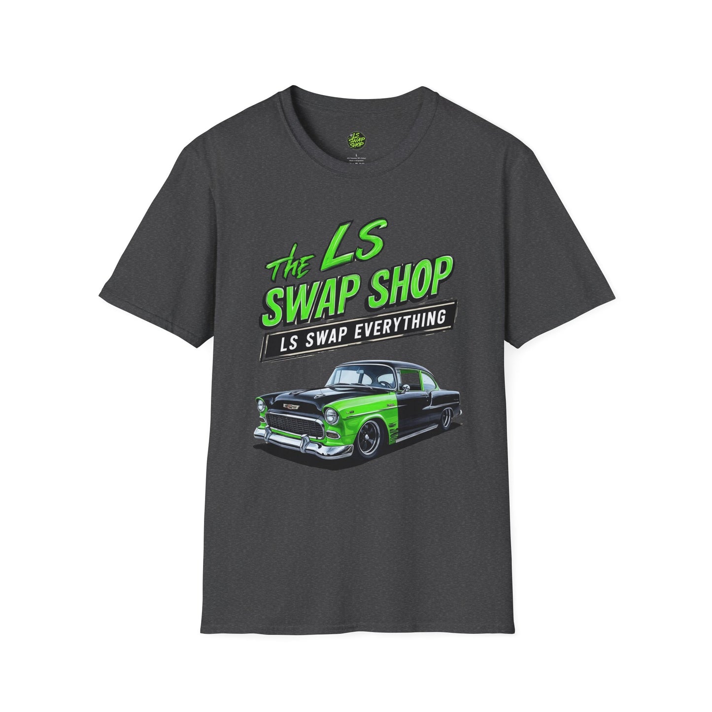 LS Swap Shop Resto-Mod Tee – '55 Bel Air (Neon Blackout Edition)