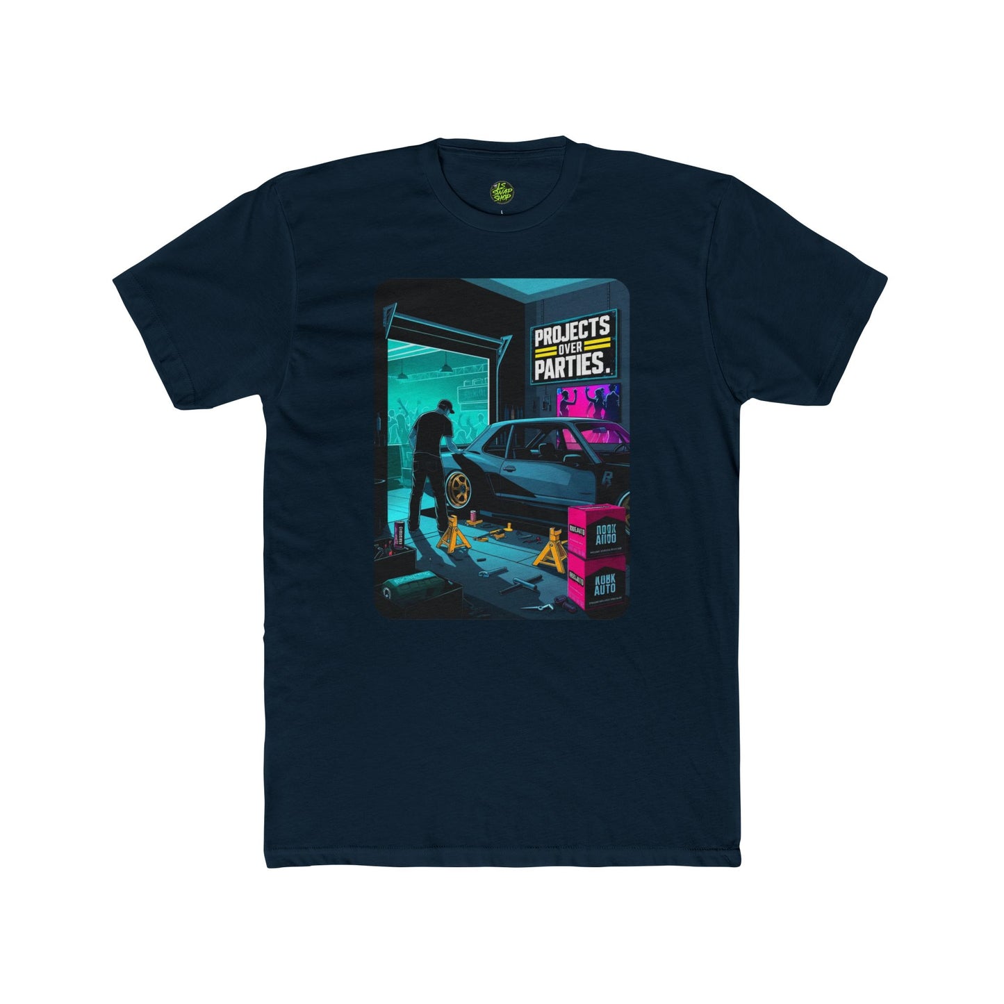 "Projects Over Parties" Tunnel Vision Tee