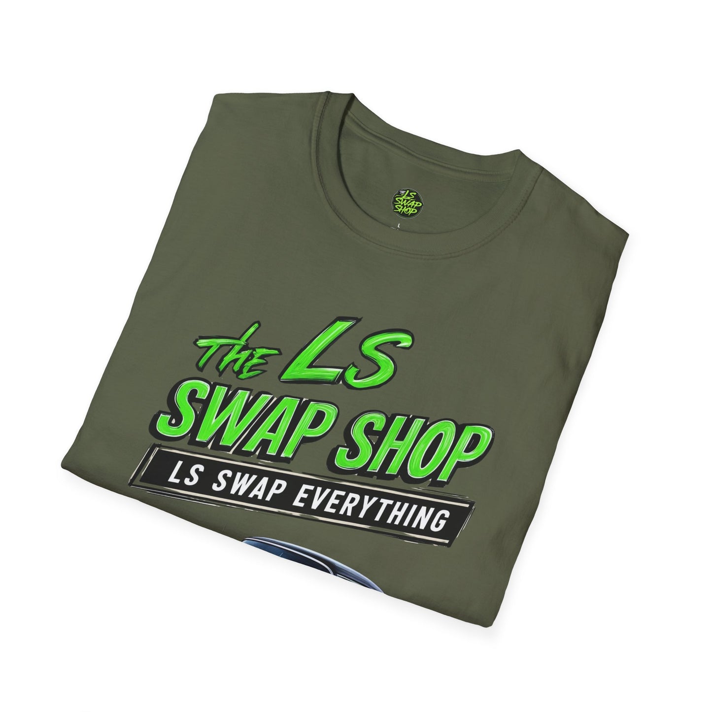 LS Swap Shop Resto-Mod Tee – '55 Bel Air (Neon Blackout Edition)