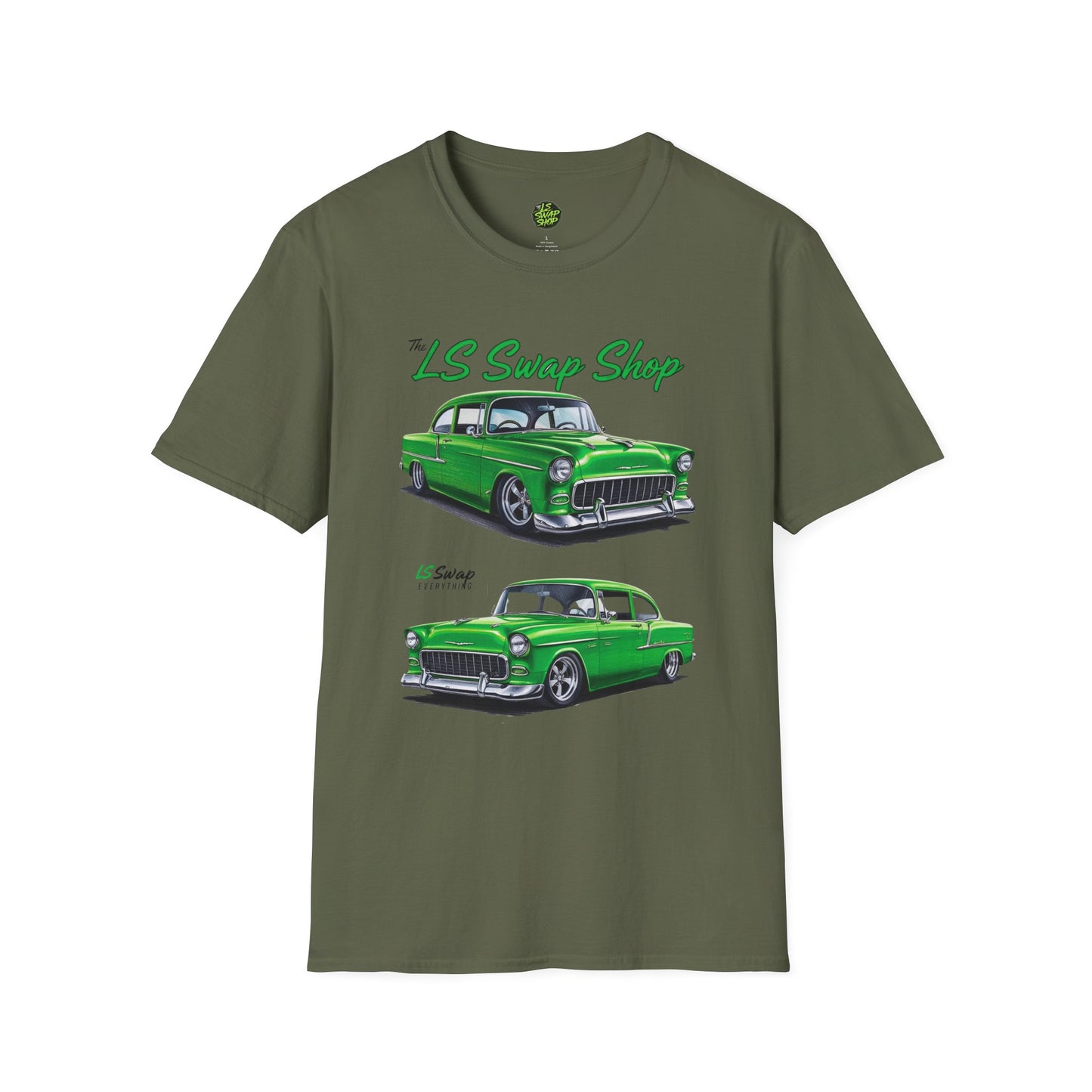 LS Swap Shop Classic – '55 Bel Air Double Take Tee (Green Variant)