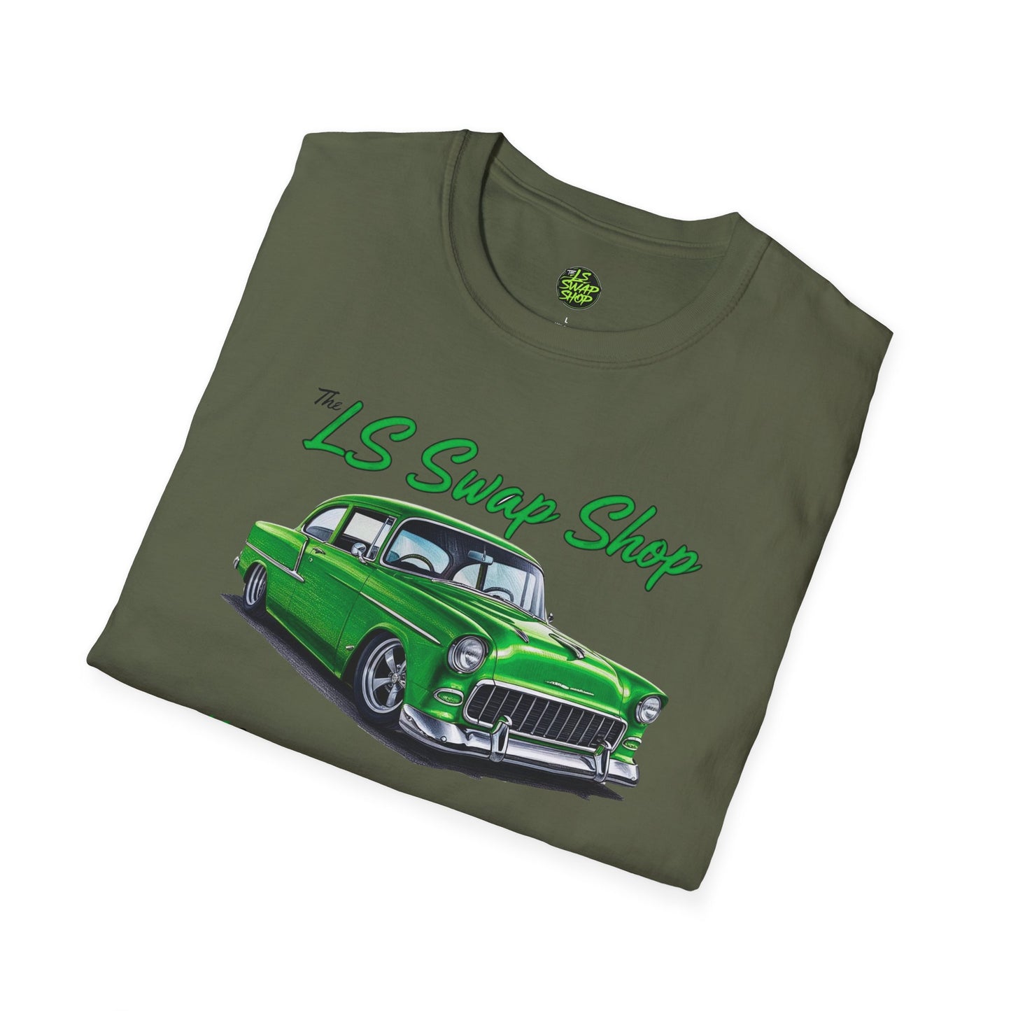 LS Swap Shop Classic – '55 Bel Air Double Take Tee (Green Variant)