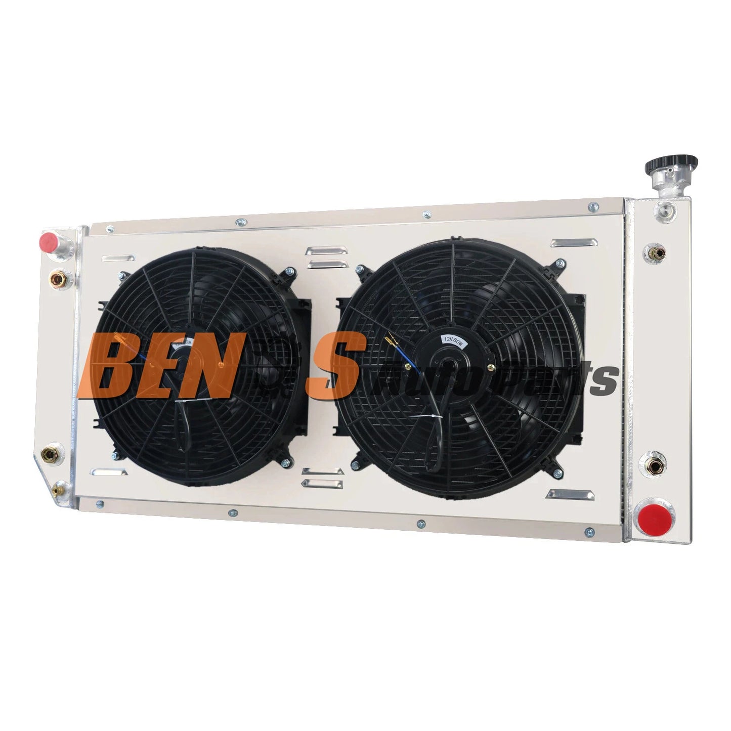3 ROWS RADIATOR+SHROUD+FAN for 89-99 CHEVY C1500 C2500 C3500 K1500 2500 5.7L