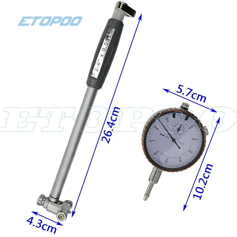 2" - 6" 0.001" Dial bore guage, 50-160mm 0.01mm