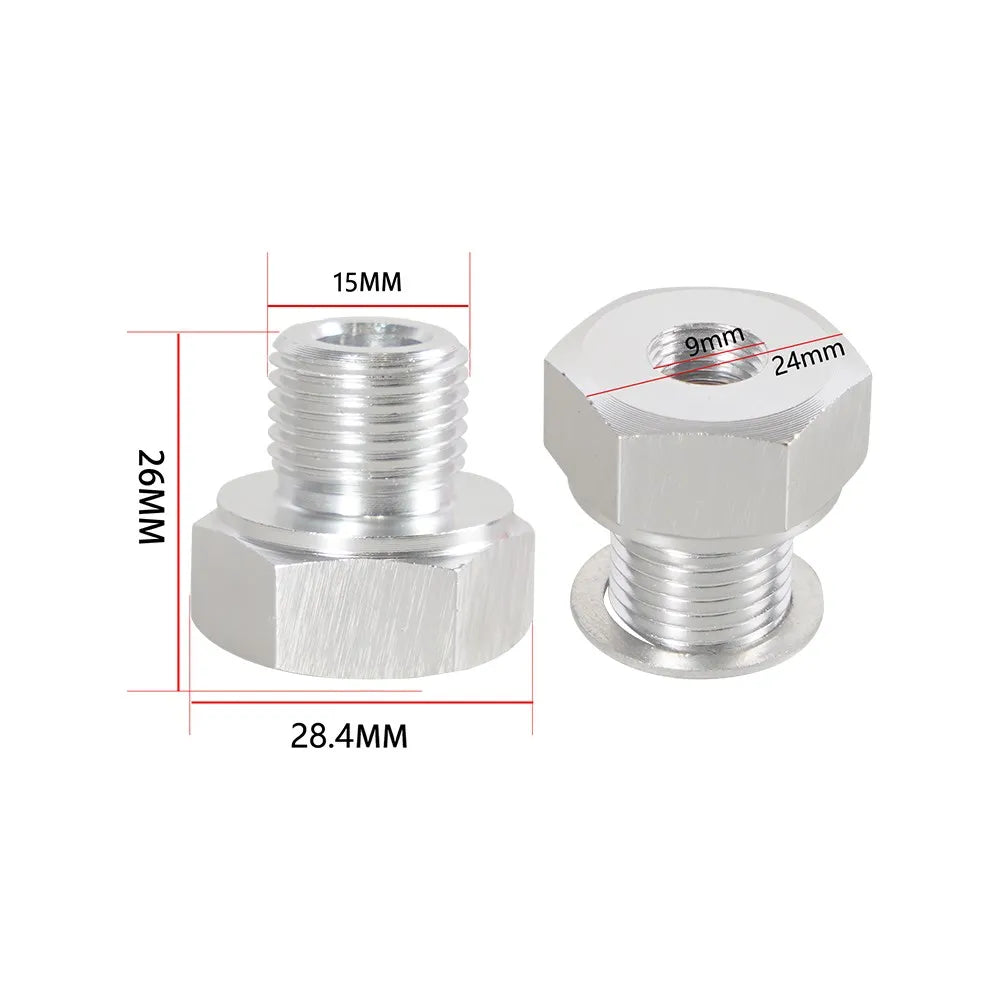 LS Engine Swap M16 1.5 to 1/8" NPT Oil Pressure Sensor Adapter and Coolant Temperature Sensor M12 1.5 to 3/8" NPT for All LS