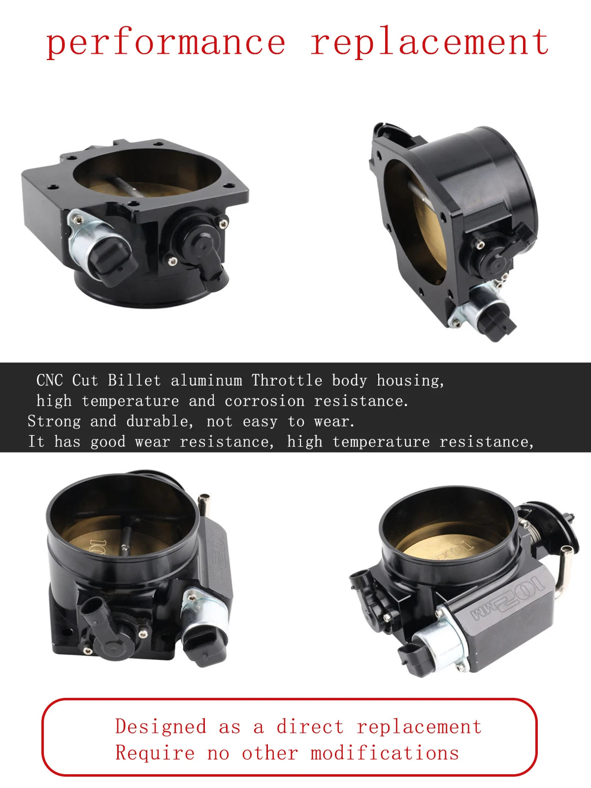 102mm LS Cable Drive Intake Manifold with Throttle Body, TPS & IAC