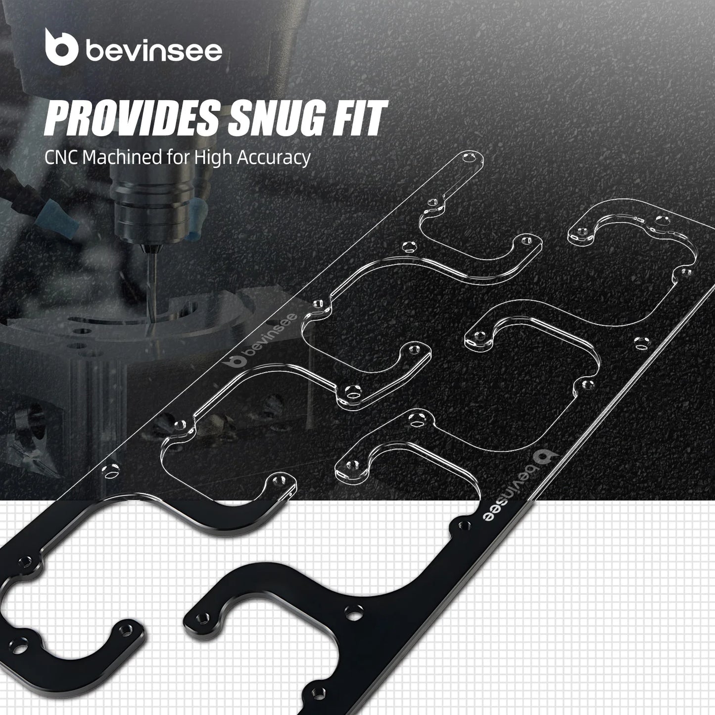 LS D580 Ignition Coil Bracket Set | Billet Aluminum Coil Mounts for LS & Vortec Engines