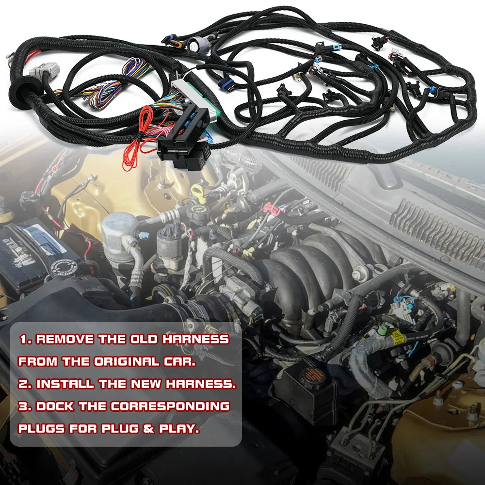 LS Standalone Wiring Harness – 4L60E DBW PCM (2003–2007)