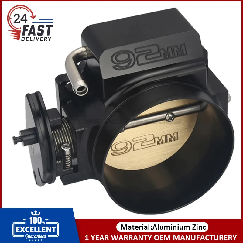 High Flow Intake Manifold Throttle Body for Chevy GM LSX LS LS1 LS2 LS7 Billet Aluminum 92mm Replacement Parts Accessories