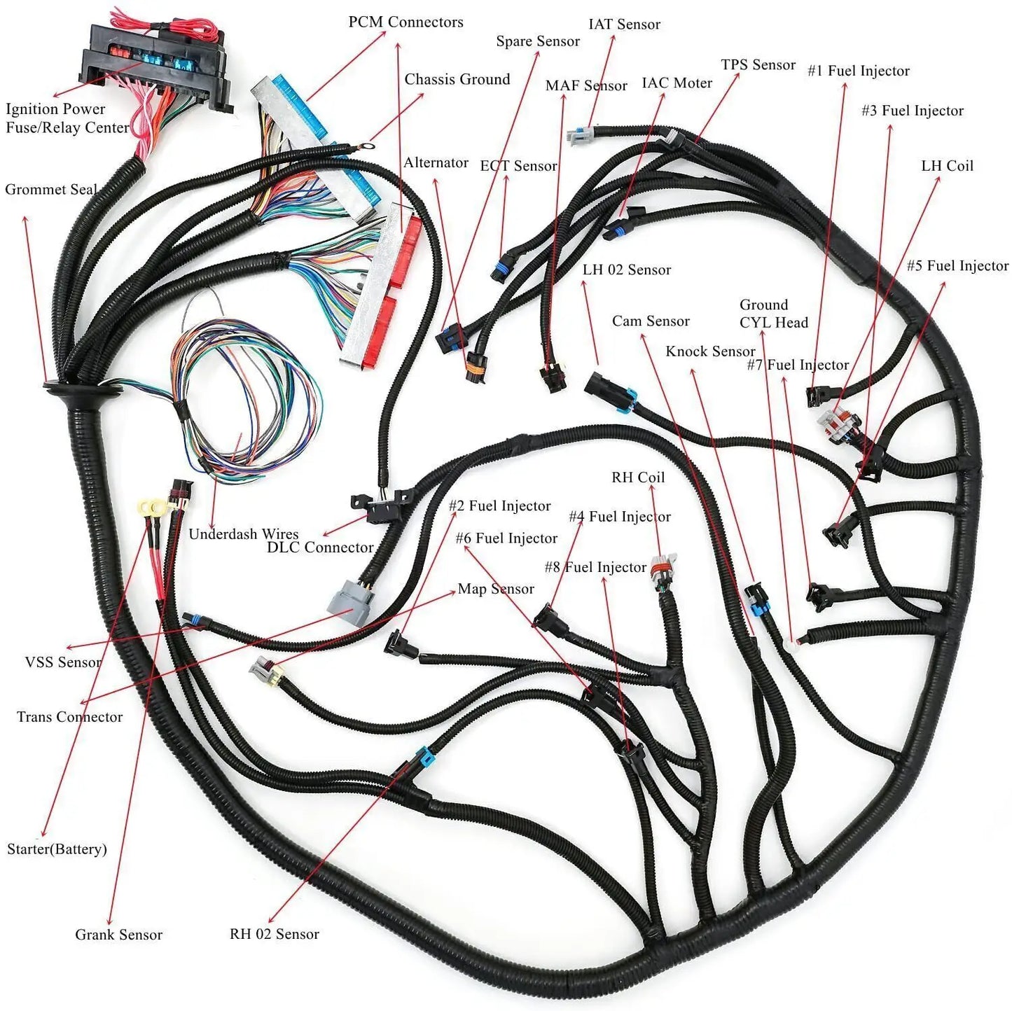 Standalone LS Wiring Harness – 4L60E DBC 1997–2006