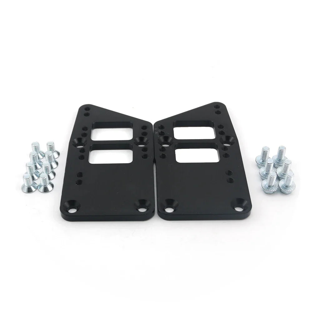 LS Engine Mounts Billet Aluminum LS Swap Adapter Plates Kit for LS based engines to older SBC or BBC engine mounts
