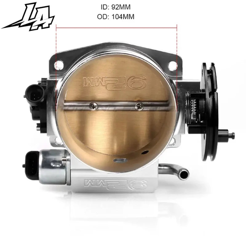 High Flow Intake Manifold Throttle Body for Chevy GM LSX LS LS1 LS2 LS7 Billet Aluminum 92mm Replacement Parts Accessories