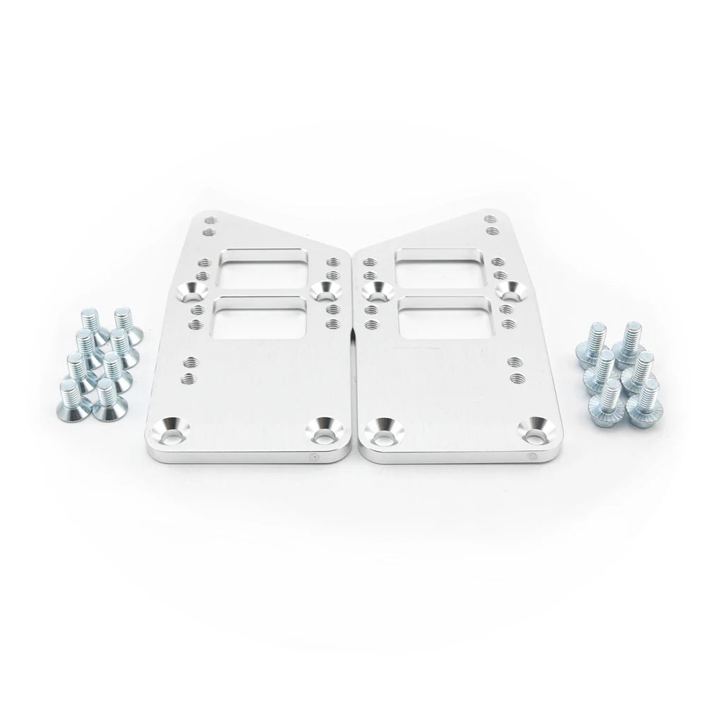 LS Engine Mounts Billet Aluminum LS Swap Adapter Plates Kit for LS based engines to older SBC or BBC engine mounts
