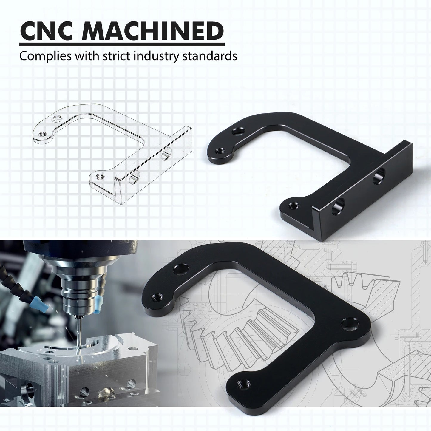 Relocation Brackets for LS Remote Mount Coil (D585) for LSX Swap Heat Sink for LM7 LR4 LQ4 L59 LQ9 LM4 L33 LH6 L92 L76