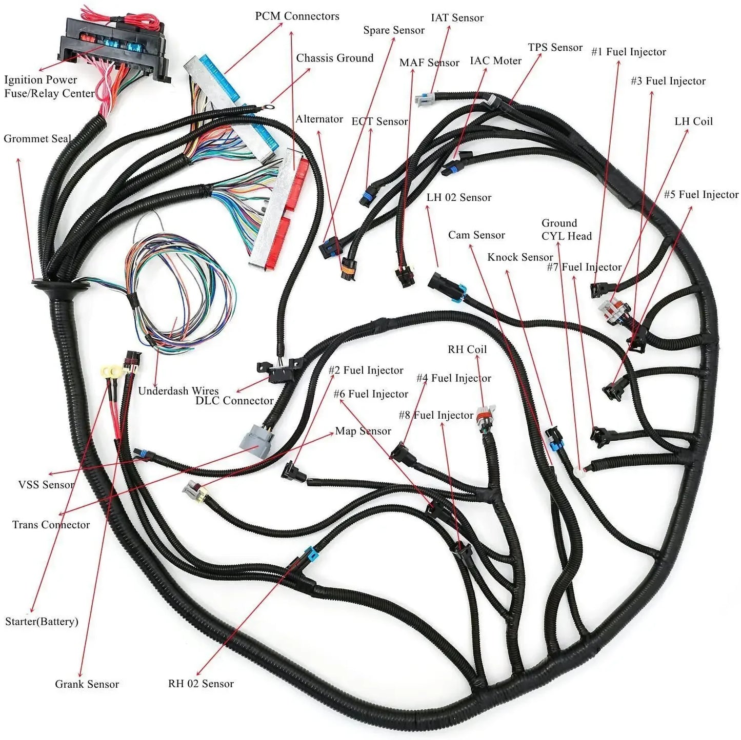 Standalone LS Wiring Harness – 4L60E DBC 1997–2006