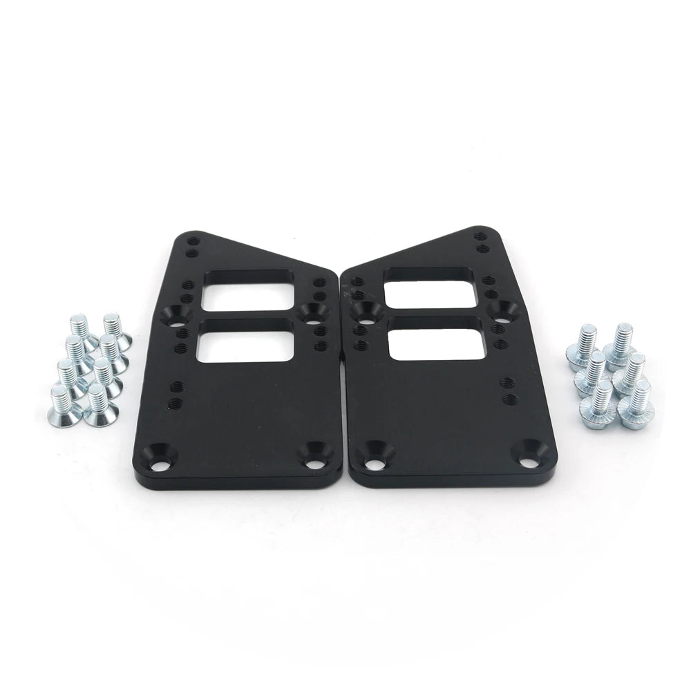 LS Engine Mounts Billet Aluminum LS Swap Adapter Plates Kit for LS based engines to older SBC or BBC engine mounts