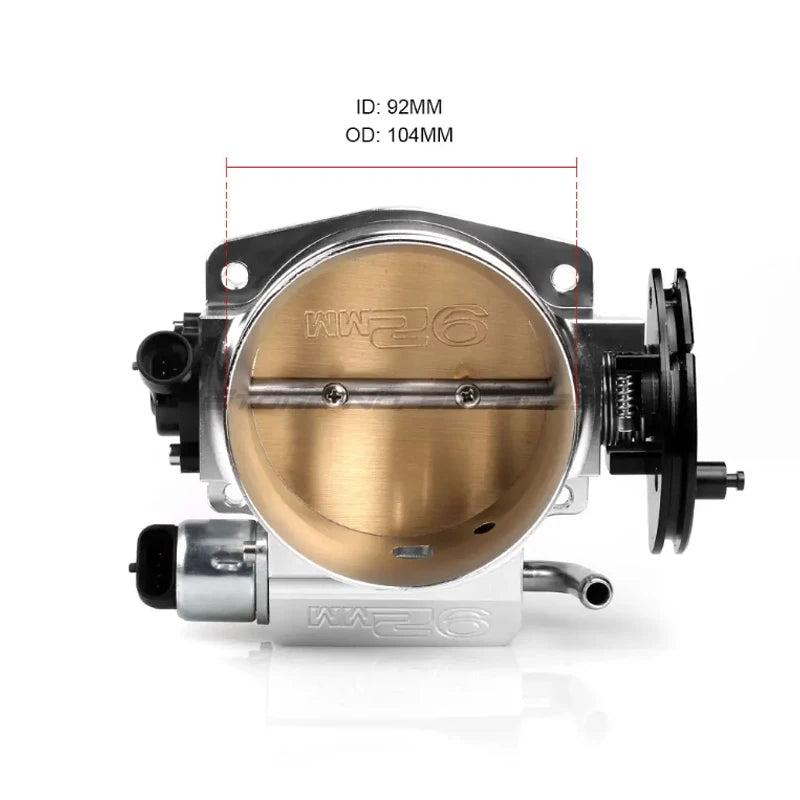 High Flow Intake Manifold Throttle Body for Chevy GM LSX LS LS1 LS2 LS7 Billet Aluminum 92mm Replacement Parts Accessories