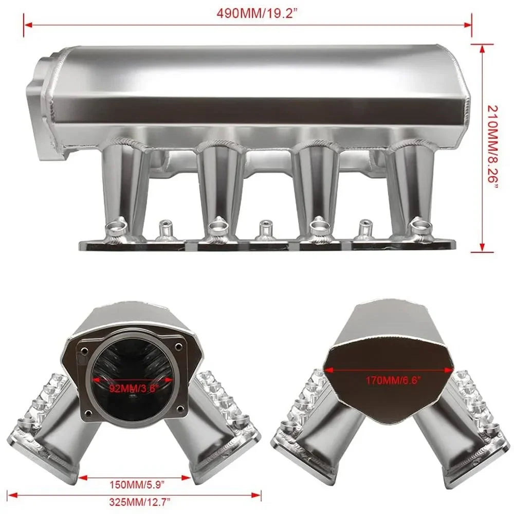 92mm / 102mm Racing Intake Manifold Rail – LS1/LS2/LS6