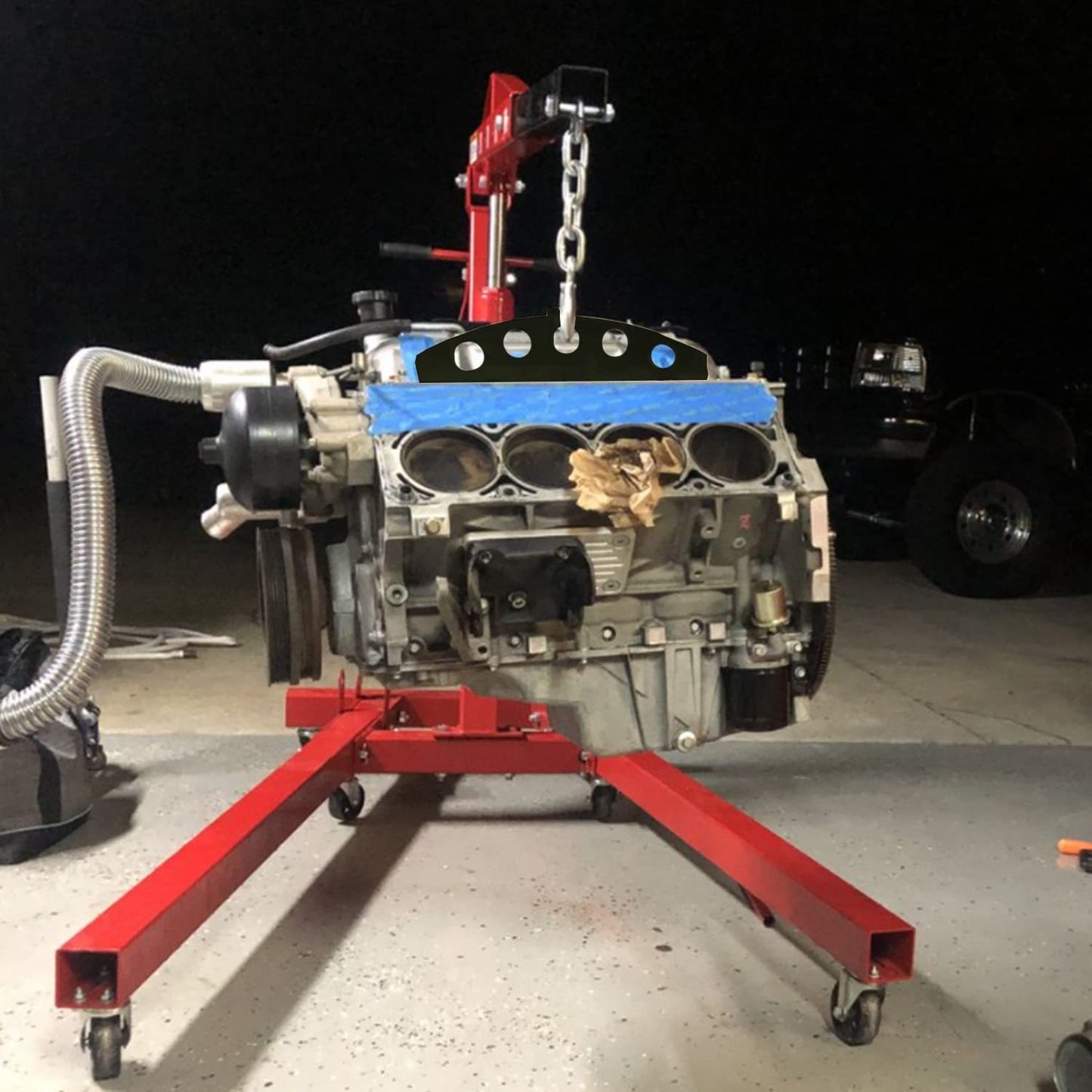 LS Engine Lift Plate Heavy-Duty Hoist Picker Crane for Chevy LS LSX Series LS LS1 LS2 LS3 LQ4 6.0 6.2 5.3 4.8 Gen III IV Engine