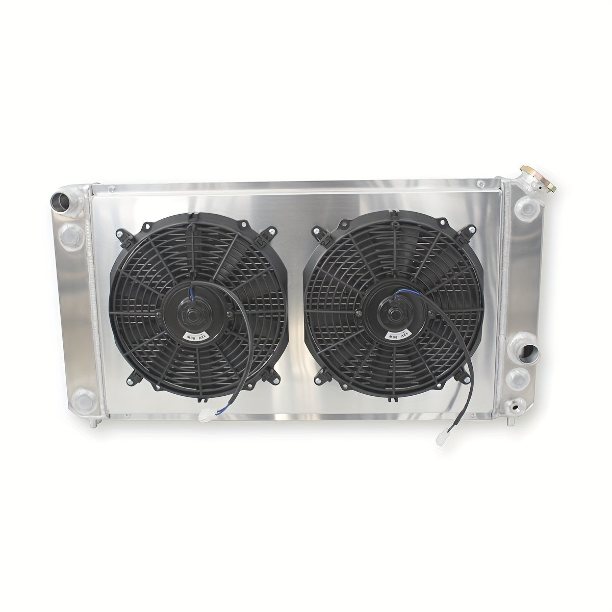 CC1826 3Row Radiator+Aluminum Shroud+12inch Fan 1986-2005 2000 For Chevy S10 Blazer Jimmy LS Swap Engine 26"Width Core 1826, CU1826, RAD1826, DPI1826