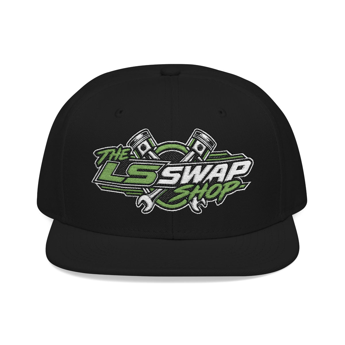 The LS Swap Shop – Signature Embroidered Snapback Hat 💚🏁
