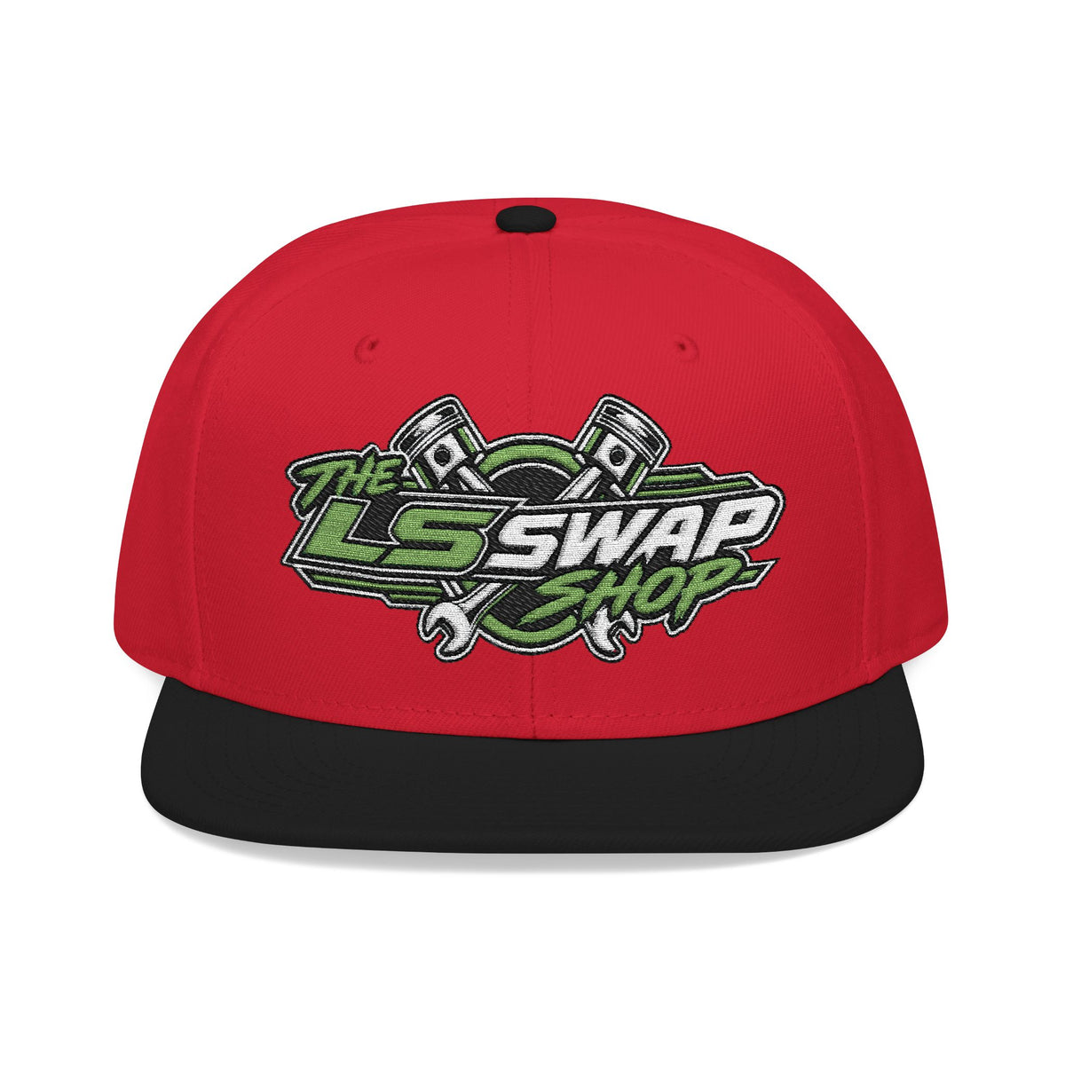The LS Swap Shop – Signature Embroidered Snapback Hat 💚🏁