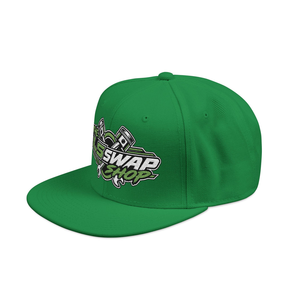 The LS Swap Shop – Signature Embroidered Snapback Hat 💚🏁