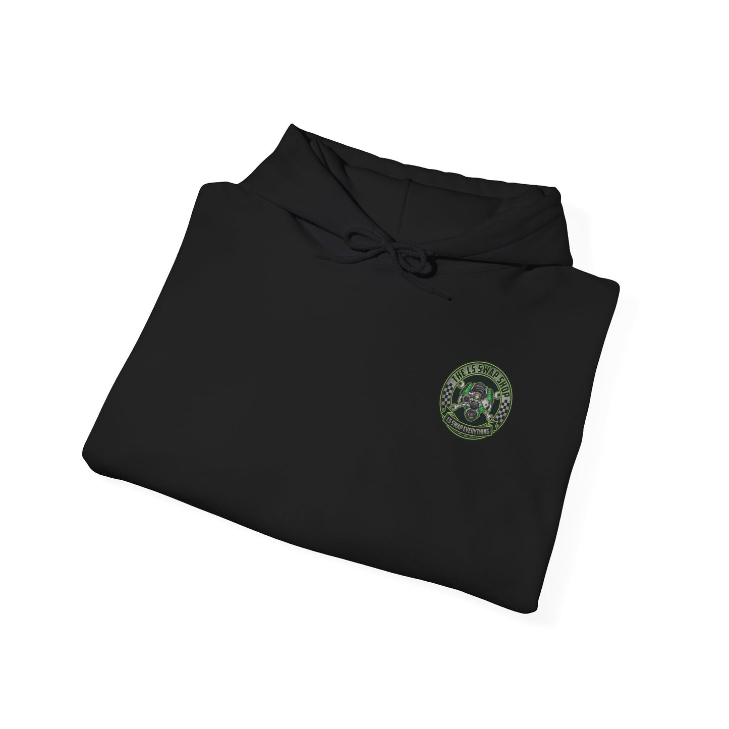 LS Swap Everything Hoodie — LS Engine Logo Back & Chest