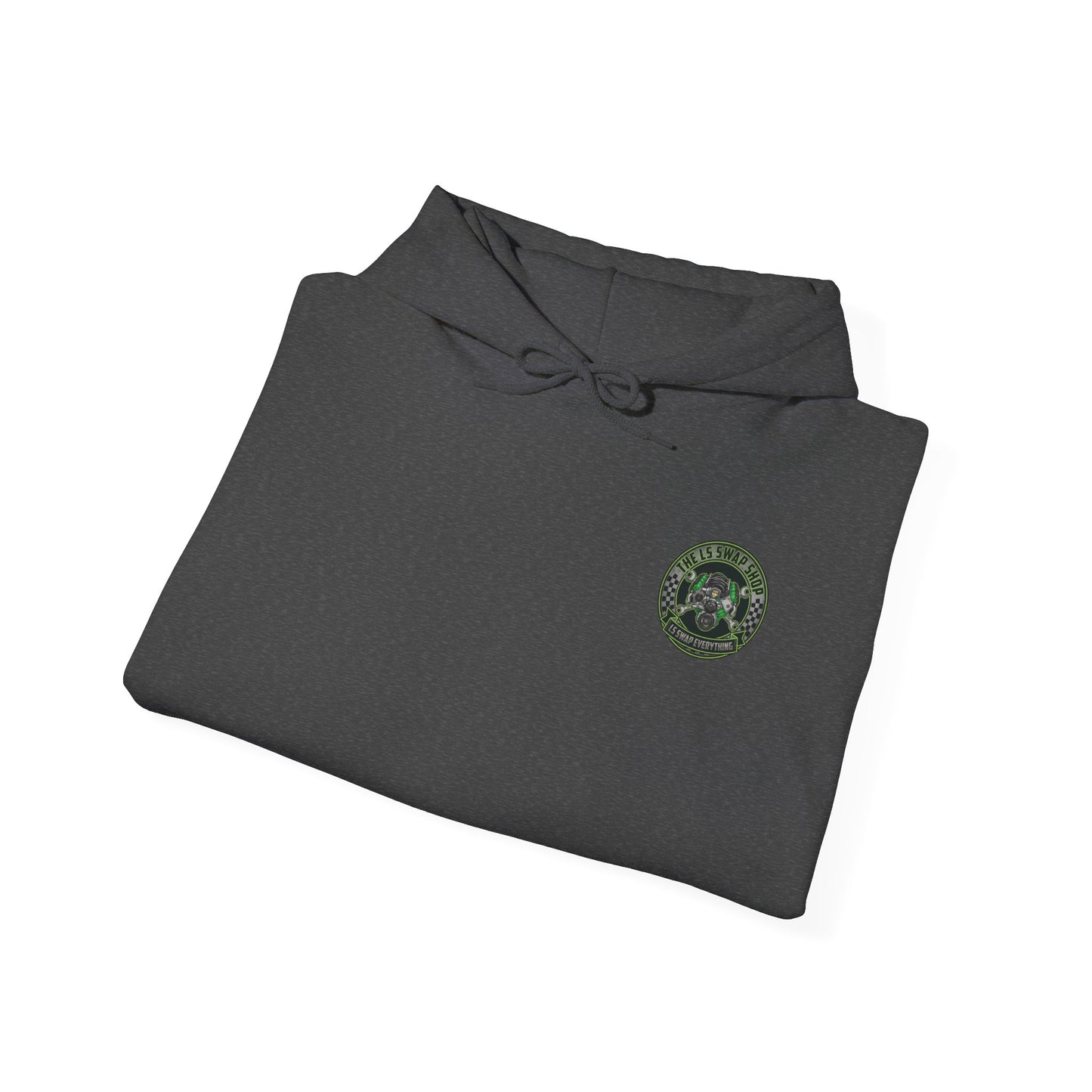 LS Swap Everything Hoodie — LS Engine Logo Back & Chest