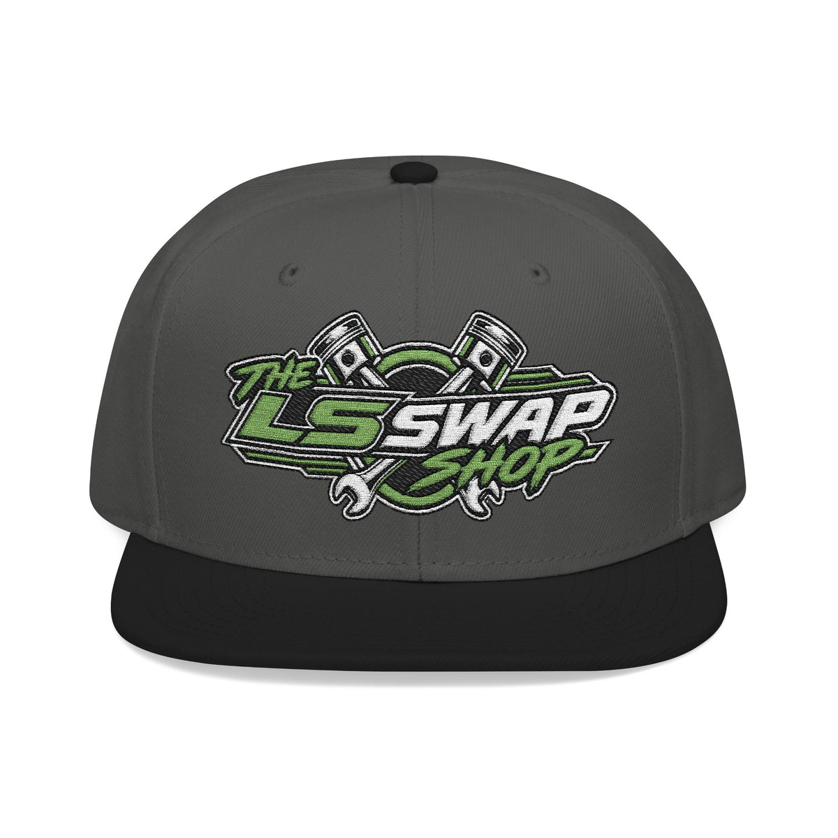 The LS Swap Shop – Signature Embroidered Snapback Hat 💚🏁