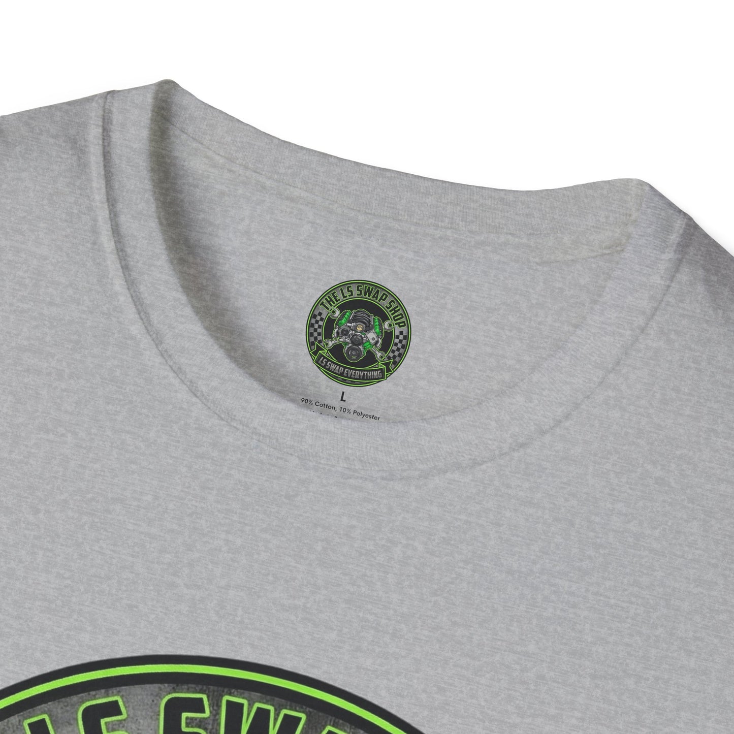LS Swap Shop T-Shirt — "LS Swap Everything" Engine Logo Tee