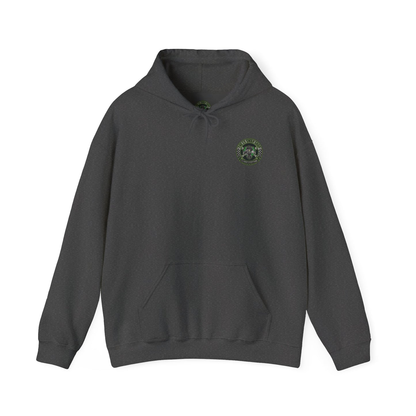 LS Swap Everything Hoodie — LS Engine Logo Back & Chest