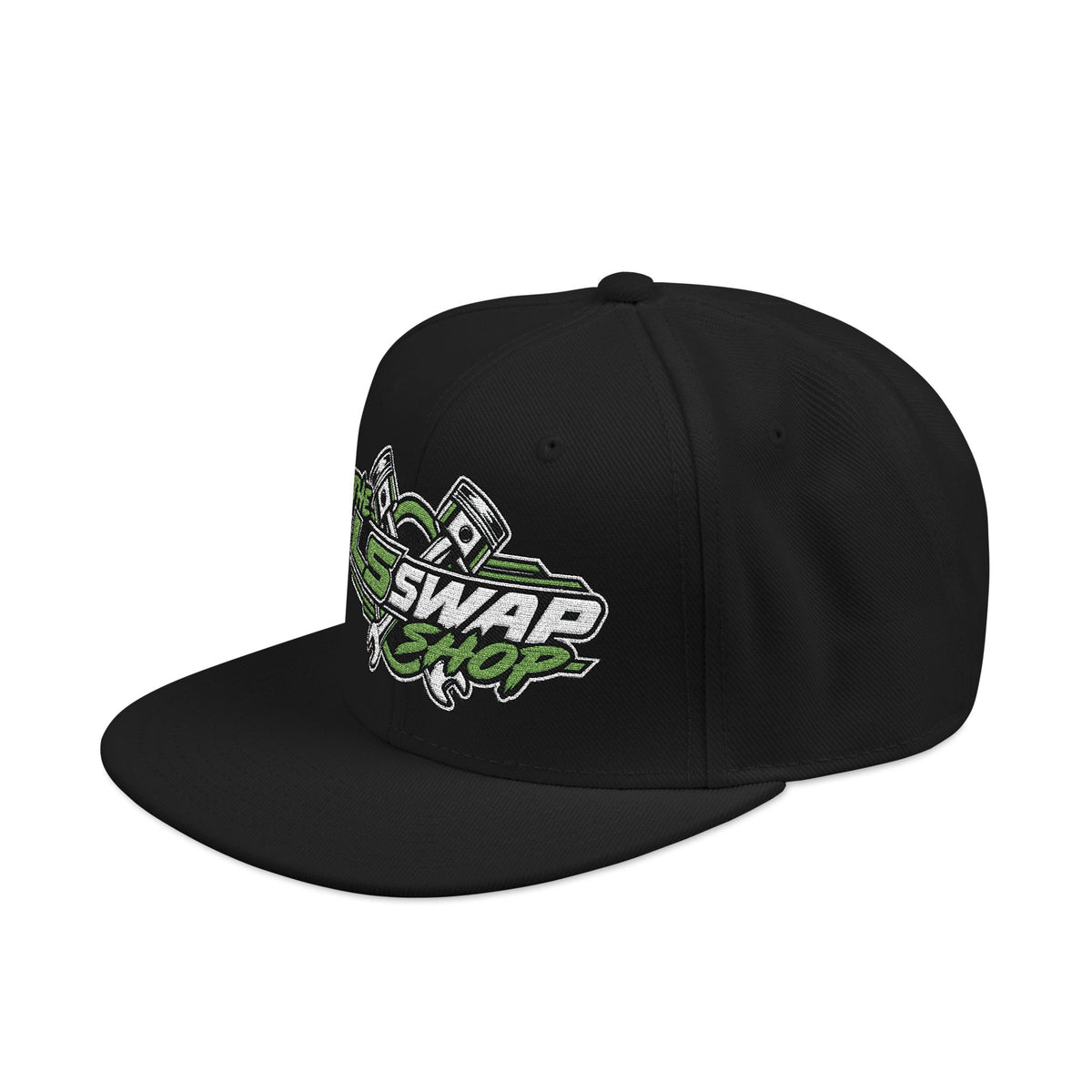 The LS Swap Shop – Signature Embroidered Snapback Hat 💚🏁