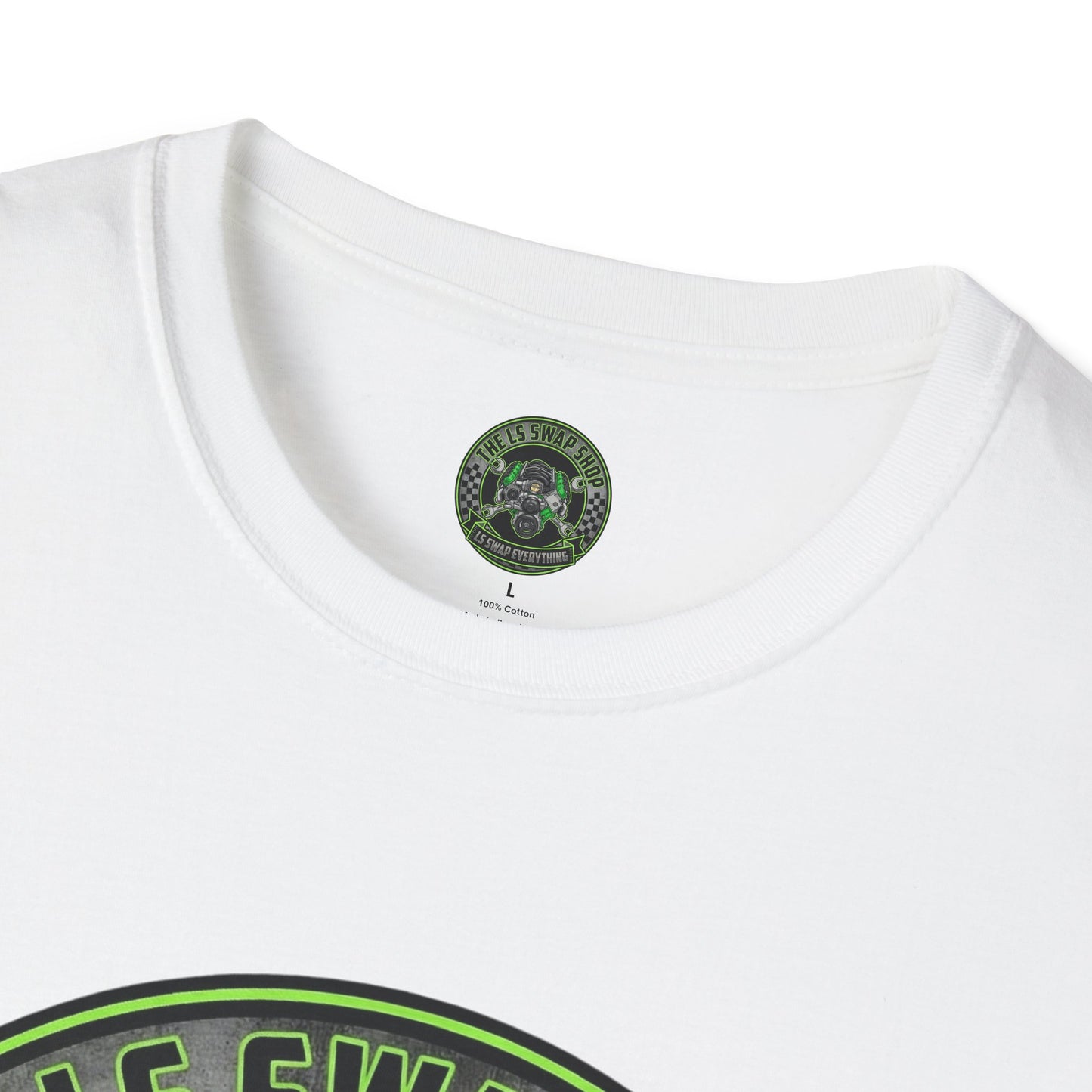 LS Swap Shop T-Shirt — "LS Swap Everything" Engine Logo Tee