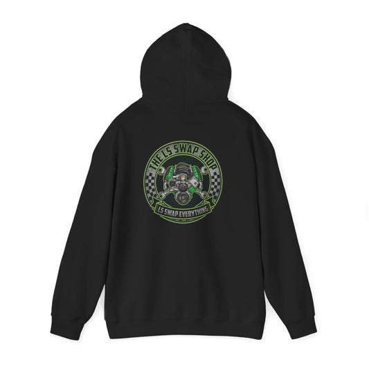 LS Swap Everything Hoodie — LS Engine Logo Back & Chest