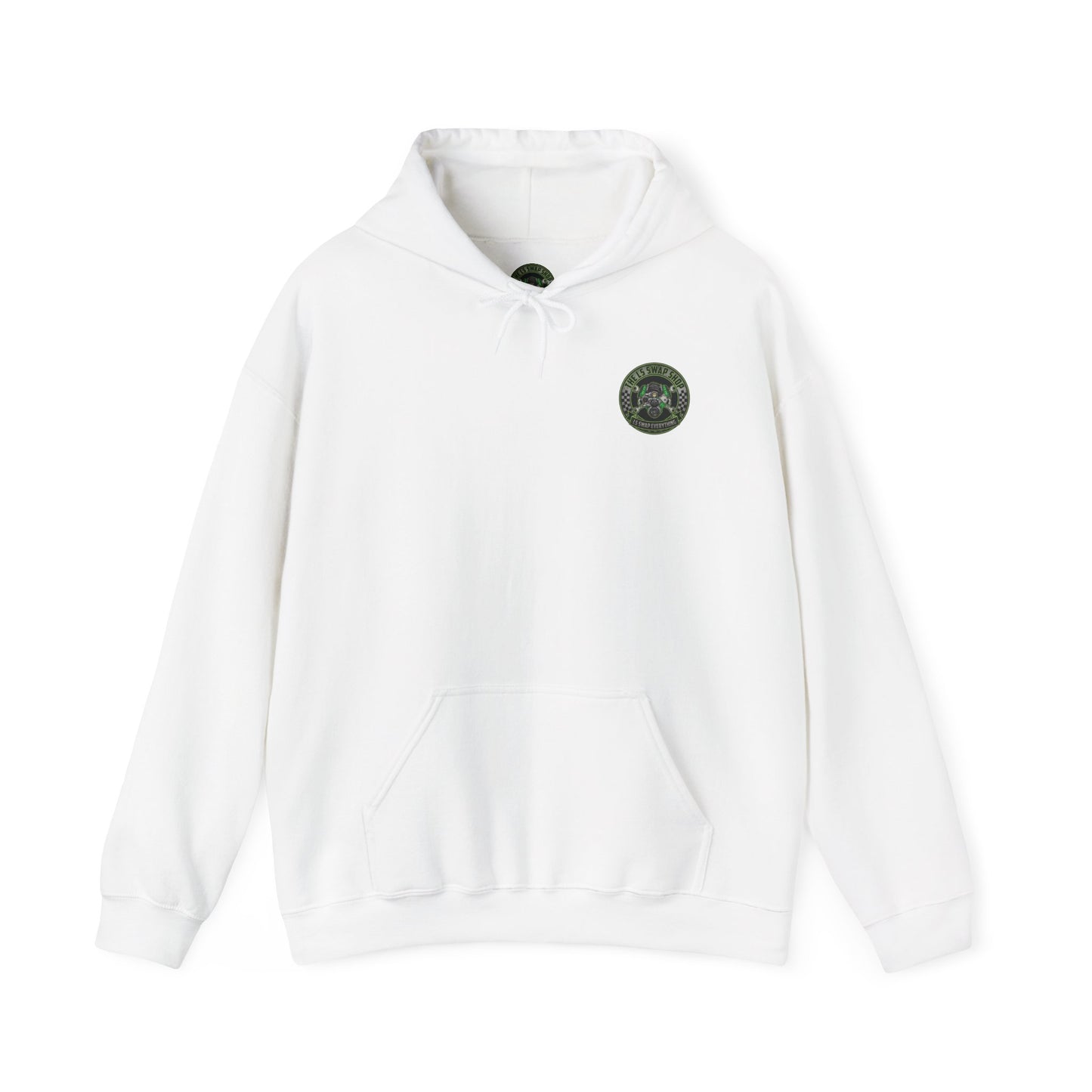 LS Swap Everything Hoodie — LS Engine Logo Back & Chest